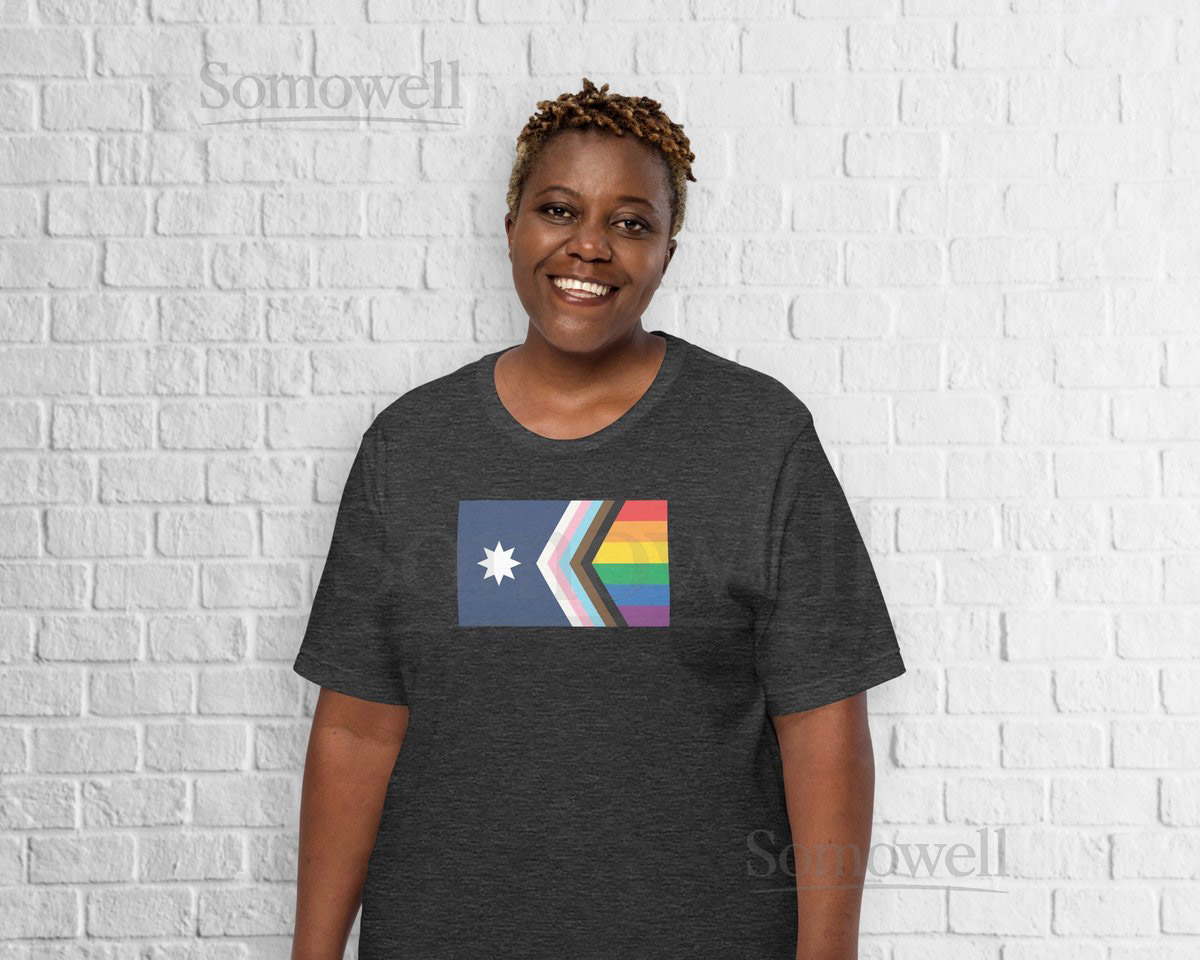 Minnesota LGBTQ Pride Flag Mashup T-Shirt_603