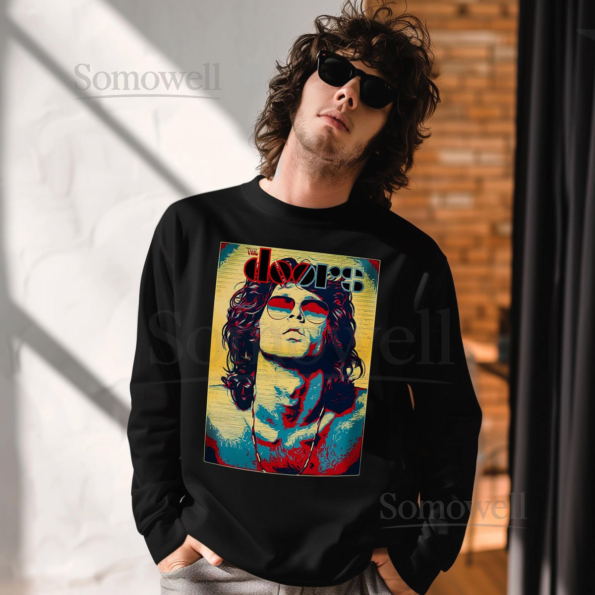 Morrison's Unisex t shirt 70' Music 80' Music Urban Style Tees Legendary t shirt Rock Doors Tee Gifted Musician_638