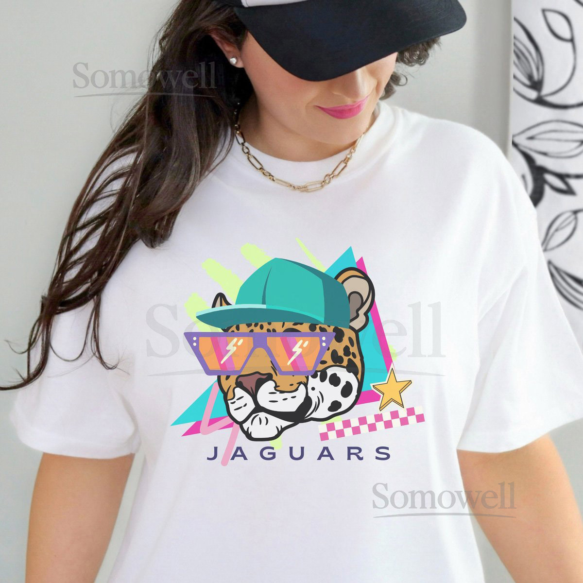 Retro Jaguars Mascot 1990s Fun Teacher School Spirit_817