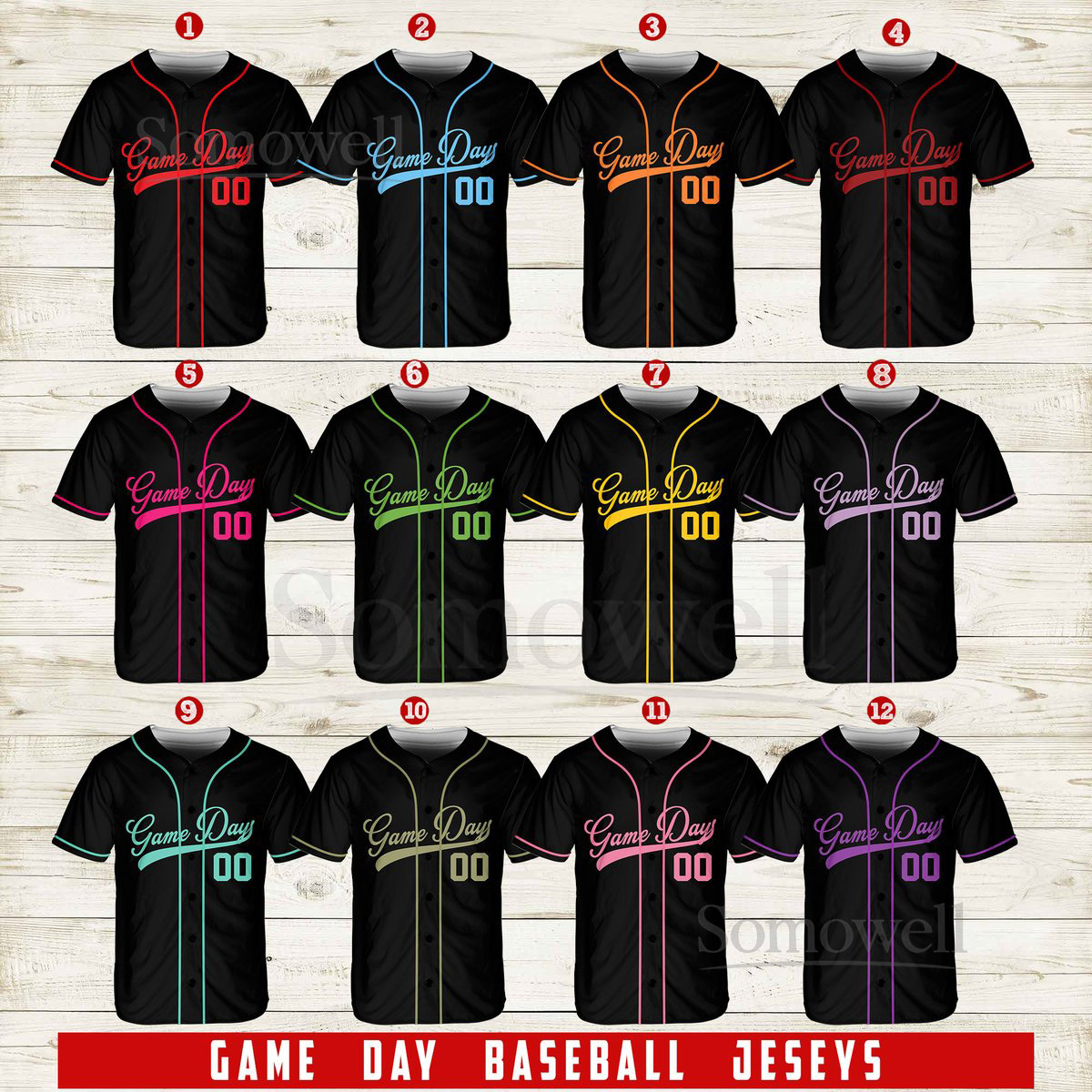 Personalized Team Name And Number Baseball Jersey Custom Game Day Baseball Jersey Baseball Jersey Uniform For Baseball Fans Baseball Lover_589