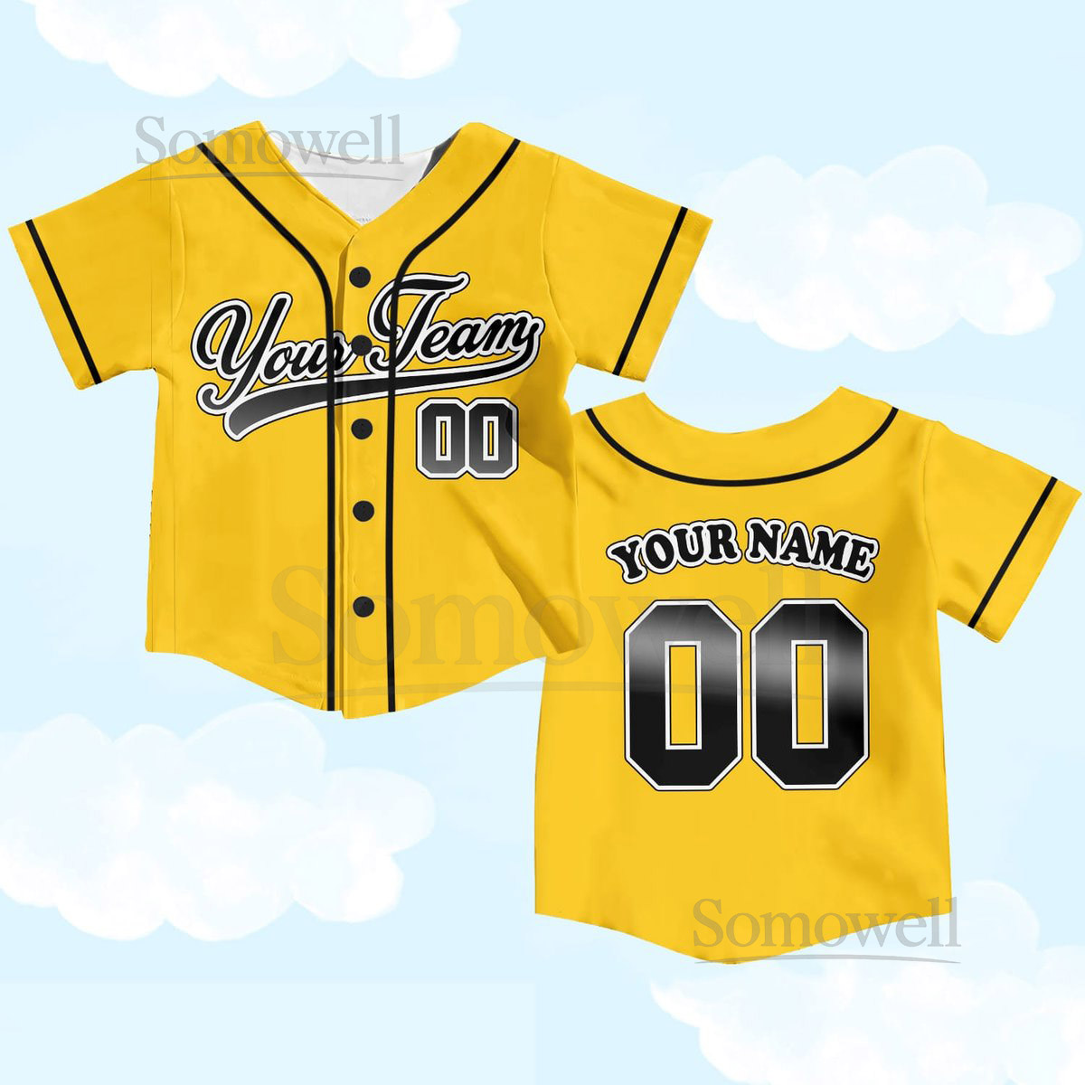 Personalized Team Name And Number Baseball Jersey Custom Youth Kid Baseball Jersey Baseball Jersey Uniform For Baseball Fans Lovers_643