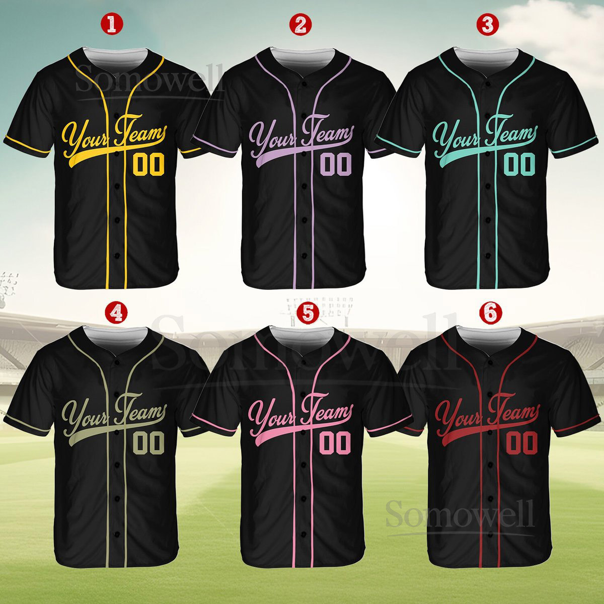 Personalized Team Name And Number Baseball Jersey Custom Baseball Jersey Shirt Baseball Jersey Uniform For Baseball Fans Baseball Lovers_505