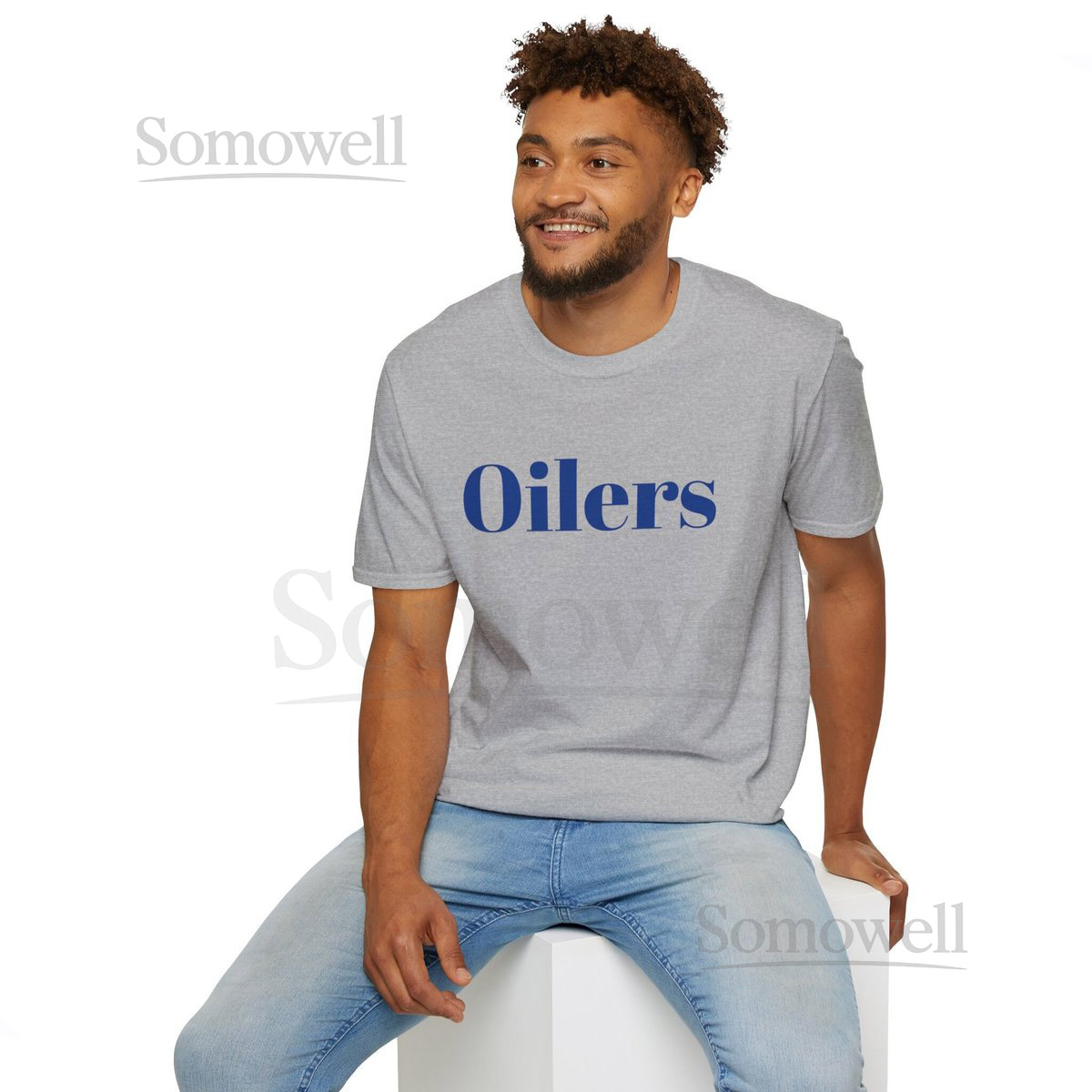 Grey Oilers T-Shirt Edmonton Hockey Fan Apparel_182