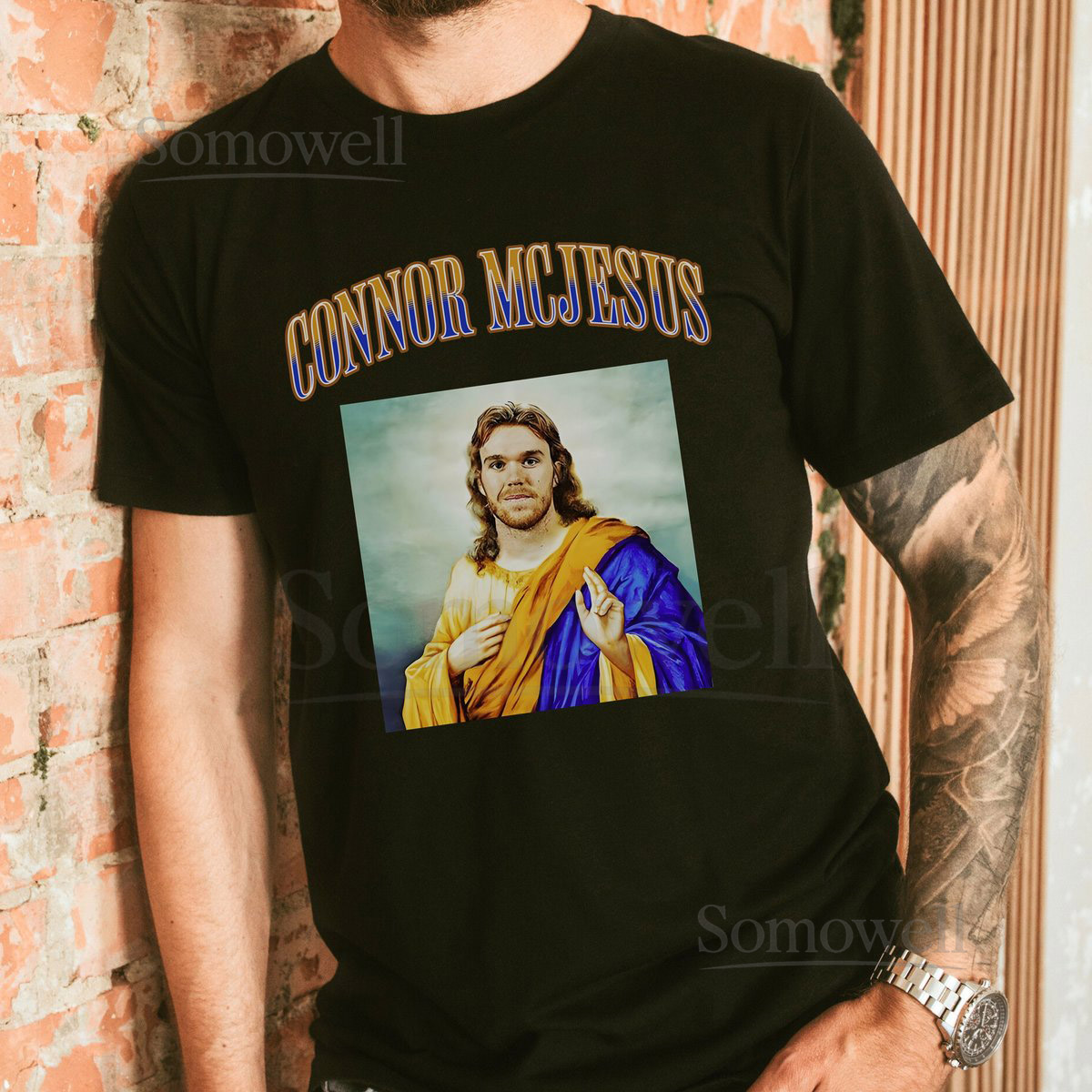 McJesus Retro Vintage Unisex shirt Oilers sweatshirt Oilers McDavid Fan Unisex Shirt Hoodies_90