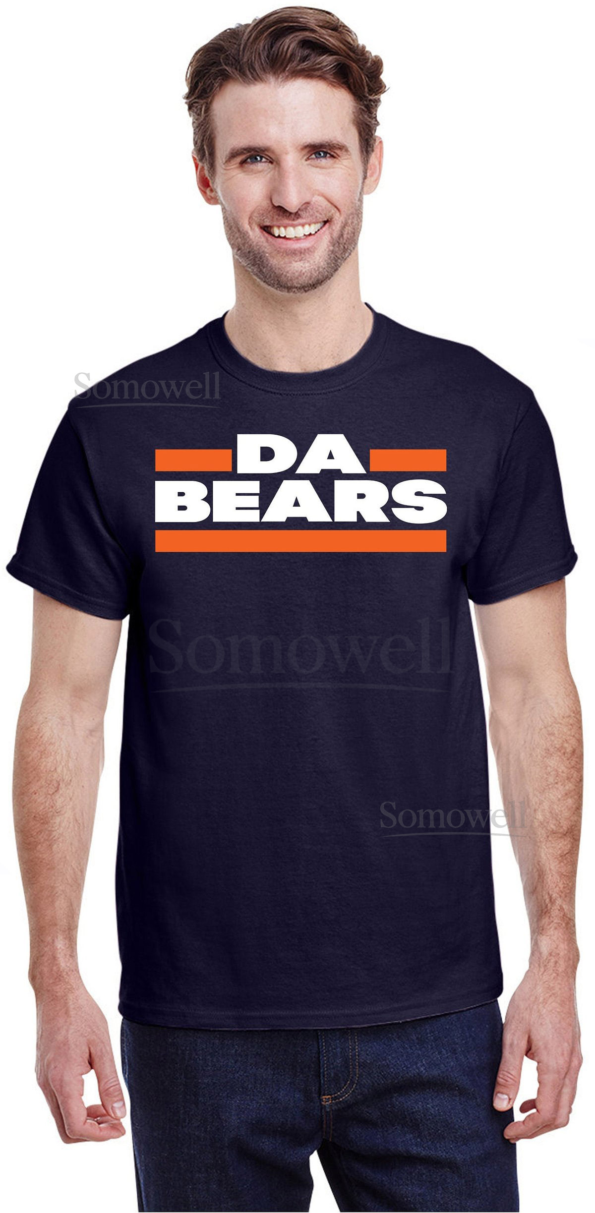New Da Bears Chicago Bears Football T-Shirt Gift Short-Sleeve Unisex_799