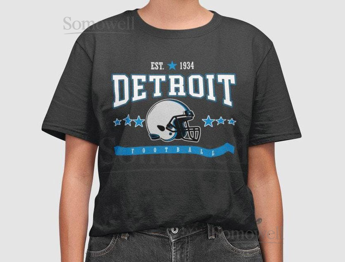 Detroit Football T-Shirt Lions Grit One Pride - Bella Canvas Unisex_160