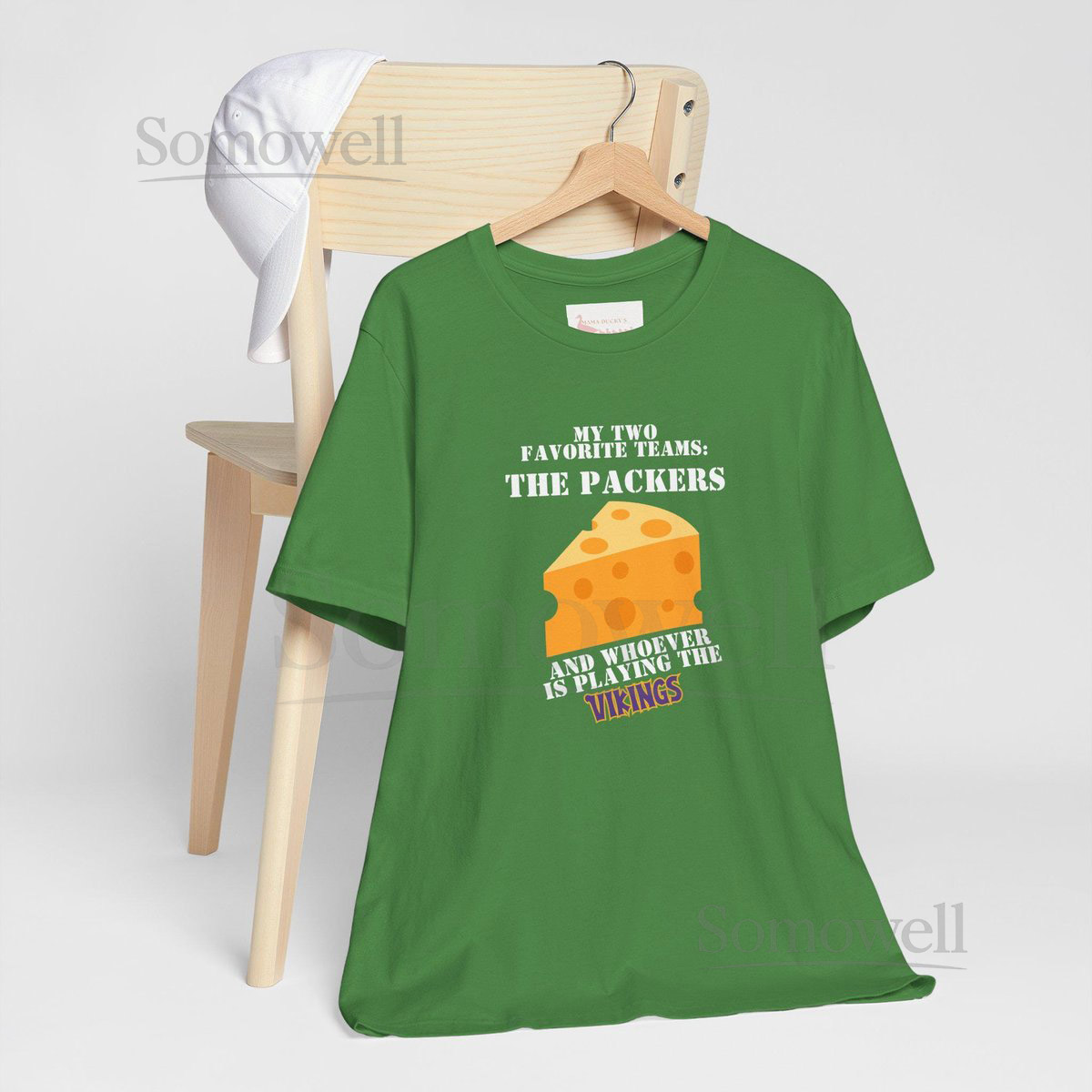 Packers Fan T-Shirt Anti-Vikings Football Tee_619