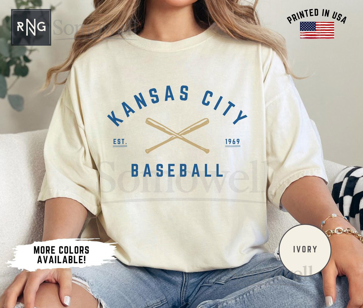 Kansas City Baseball Shirt Royal Baseball Tshirt Retro Royal Shirt Kansas City Sports Apparel Royal Baseball Fan Gift Royal Apparel_346