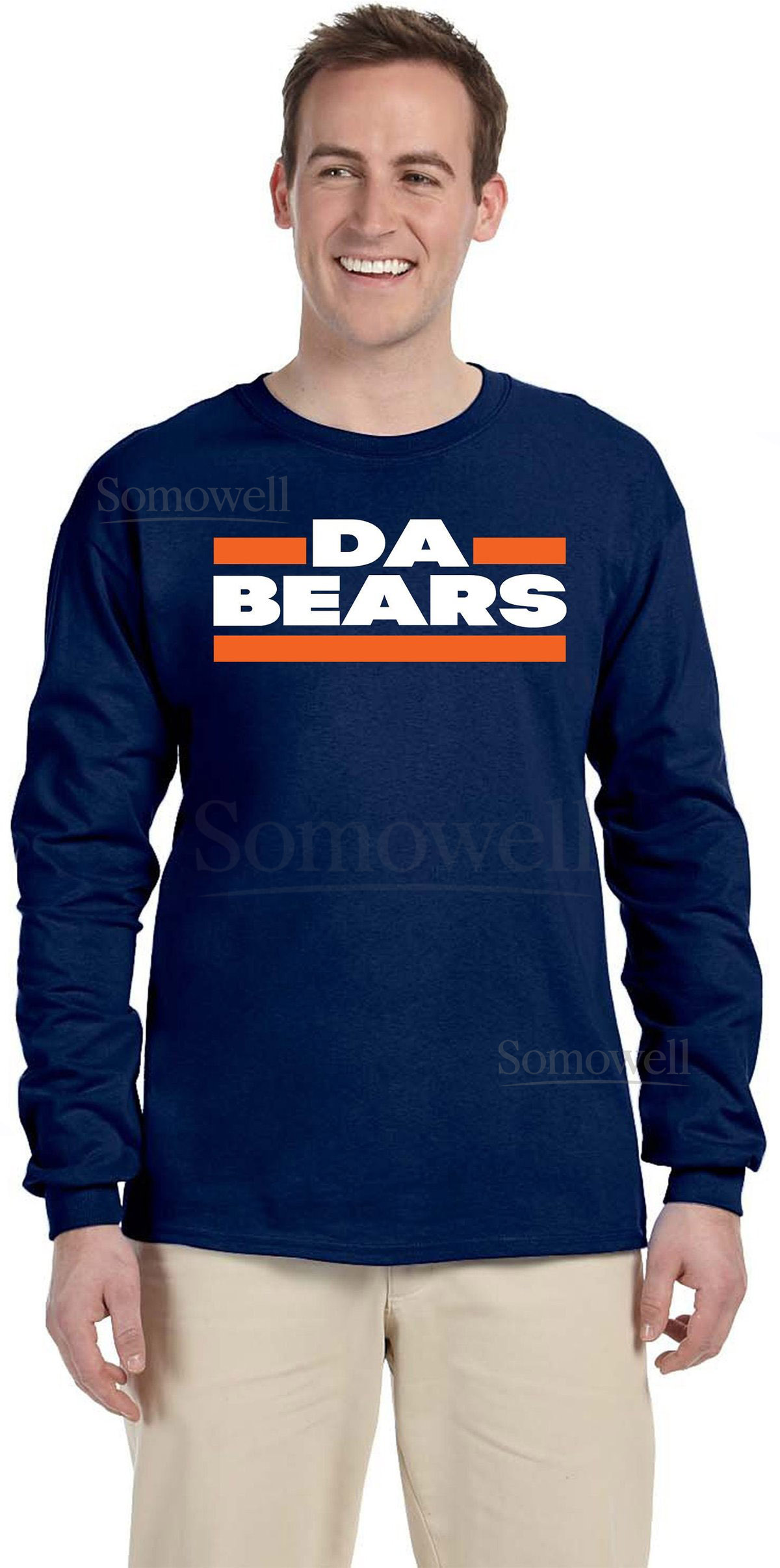 Da Bears Chicago Football Long Sleeve T-Shirt_605
