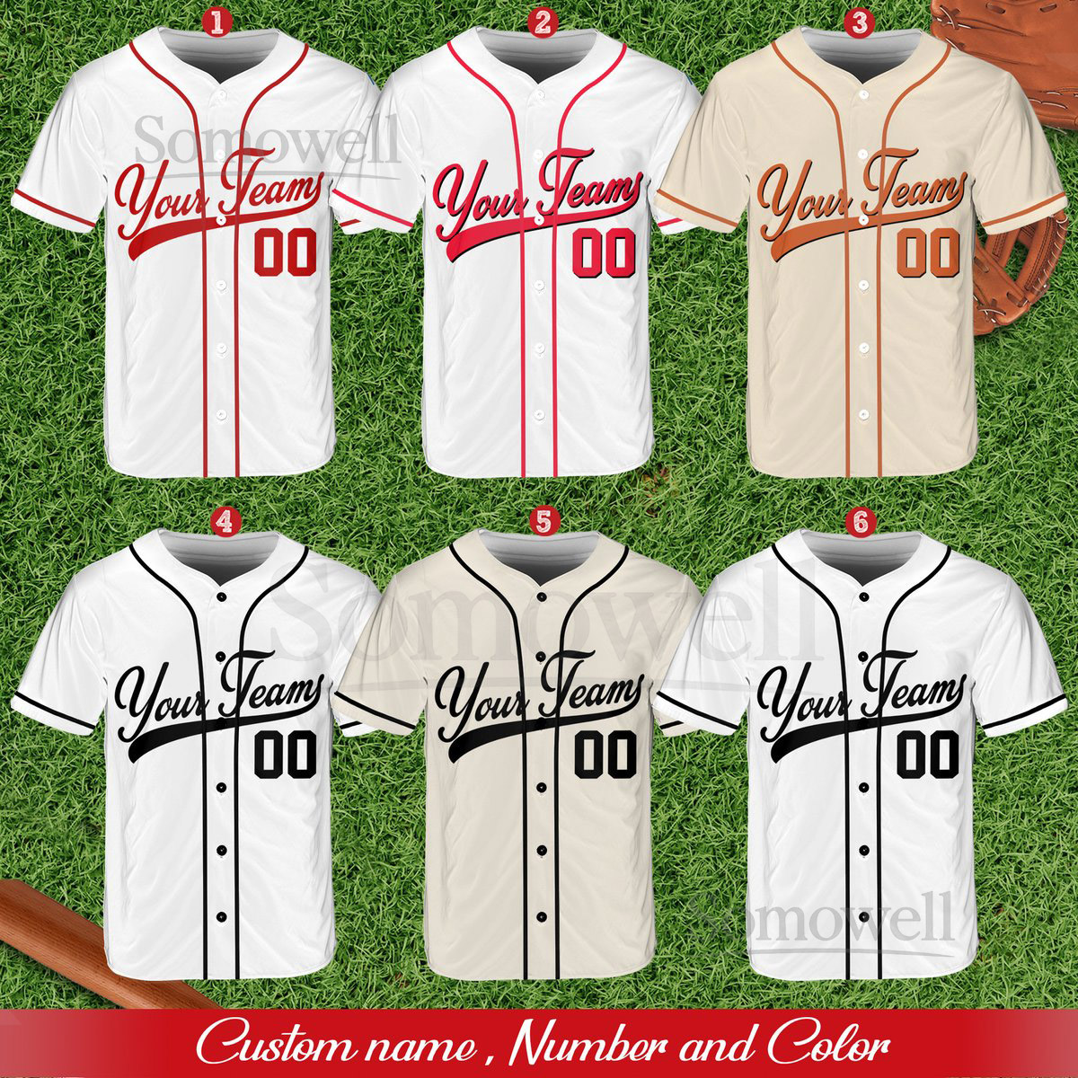 Personalized Team Name And Number Baseball Jersey Custom Baseball Jersey Shirt Baseball Jersey Uniform For Baseball Fans Baseball Lovers_510