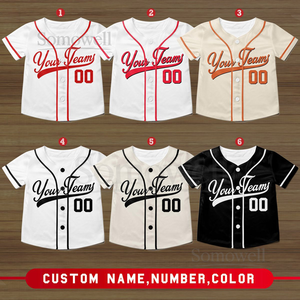 Personalized Name And Number Baseball Jersey Custom Kid Youth Baseball Jersey Baseball Jersey Uniform For Baseball Fans Lovers_325