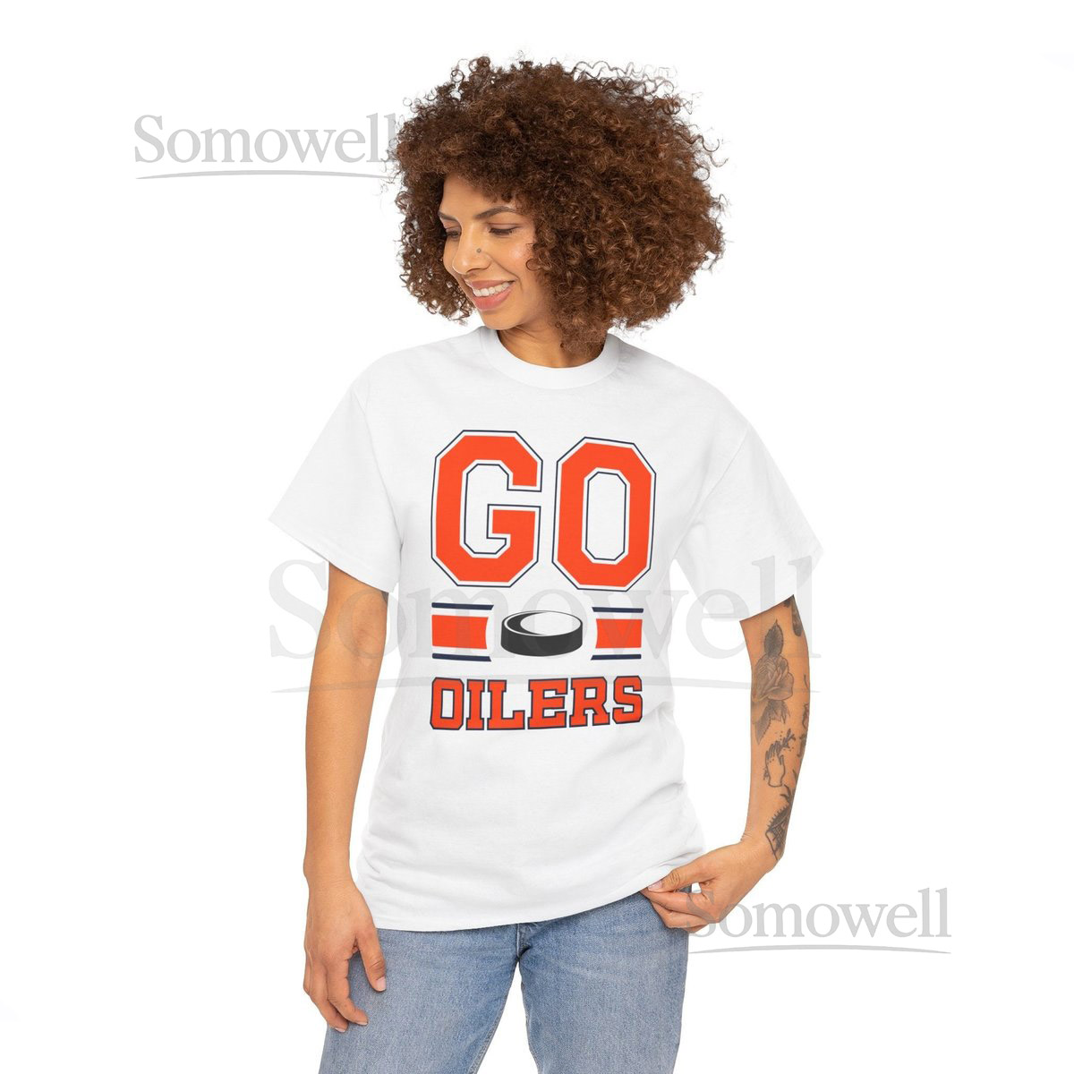 Go Oilers Unisex Heavy Cotton Tee_173