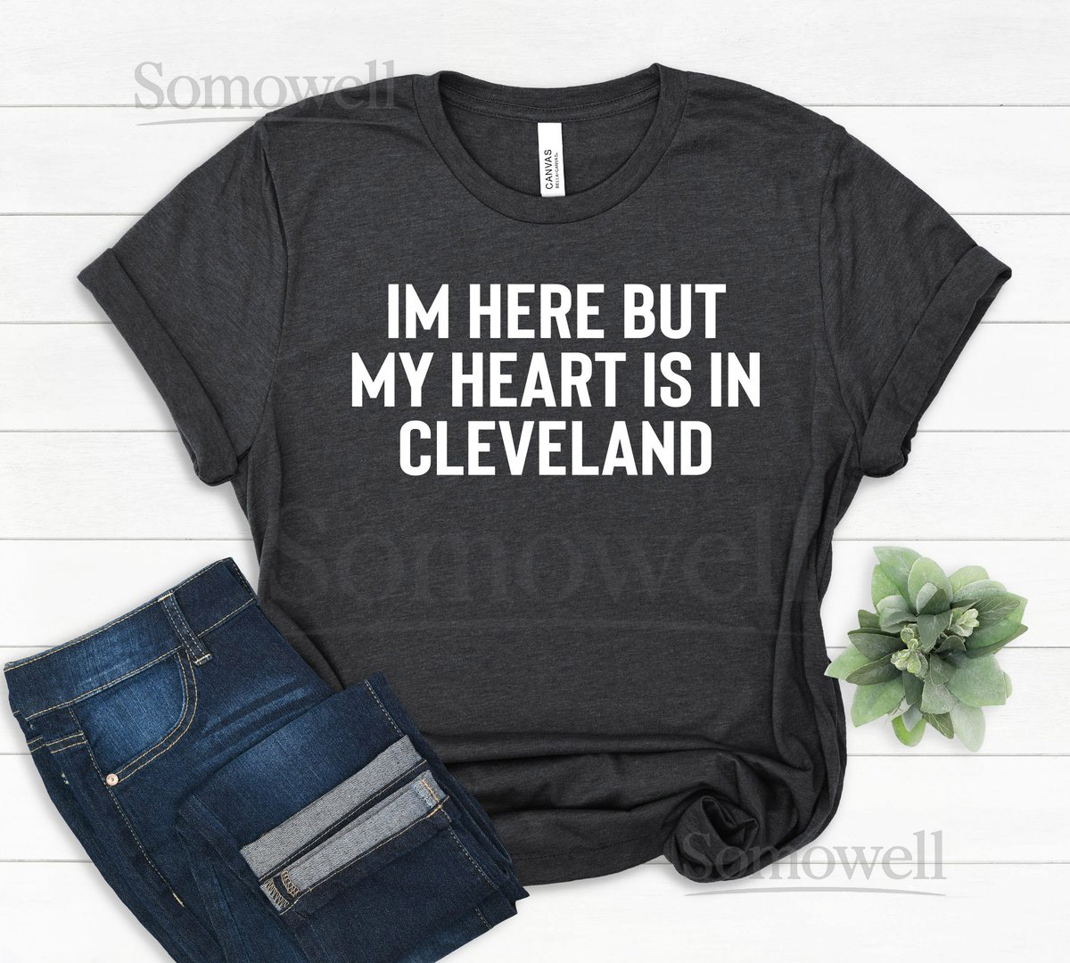 Cleveland T-Shirt Home is Cleveland Unisex Jersey Tee_348