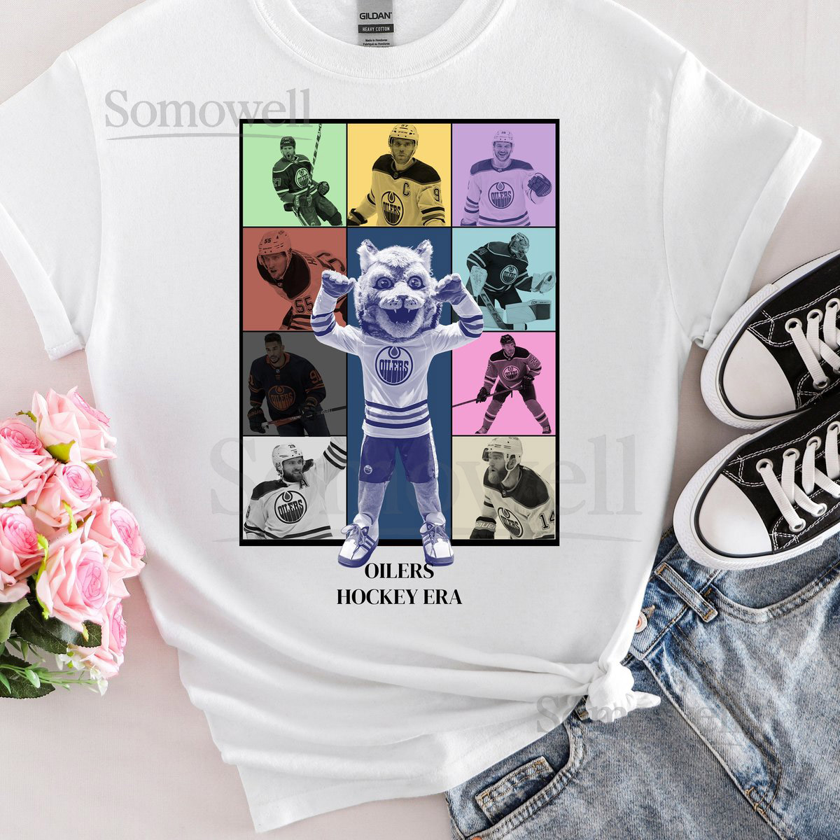 Customizable Edmonton Oilers T-Shirt - Oilers Sweatshirt Edmonton Hockey Tee Hockey Fan Gift Edmonton Oilers Shirt Oilers T-Shirt_40