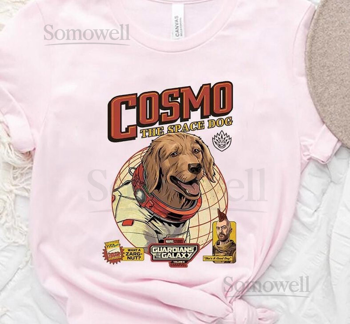 Marvel Guardians Of The Galaxy Cosmo The Space Dog Costume Comfort Colors Shirt Magic Kingdom Disneyland Family Vacation Shirt_612