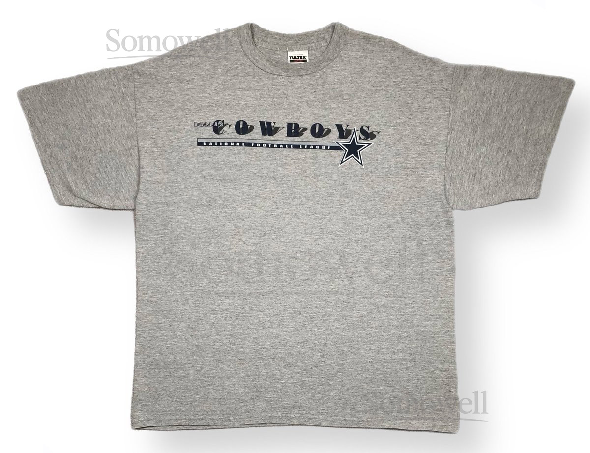 Vintage 90s Dallas Cowboys Football NFL Shadow Style Graphic T-Shirt Size XXL_497