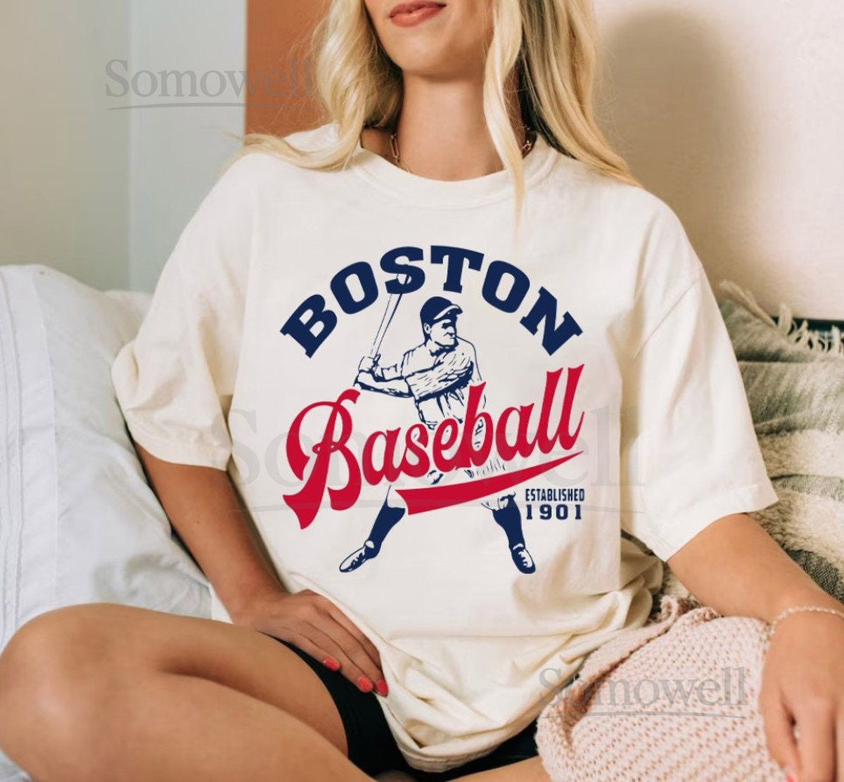 Boston Baseball Vintage Est 1901 Comfort Color Unisex Tshirt Boston Baseball Gameday Shirt Boston Sports Shirt American Baseball Tee_169