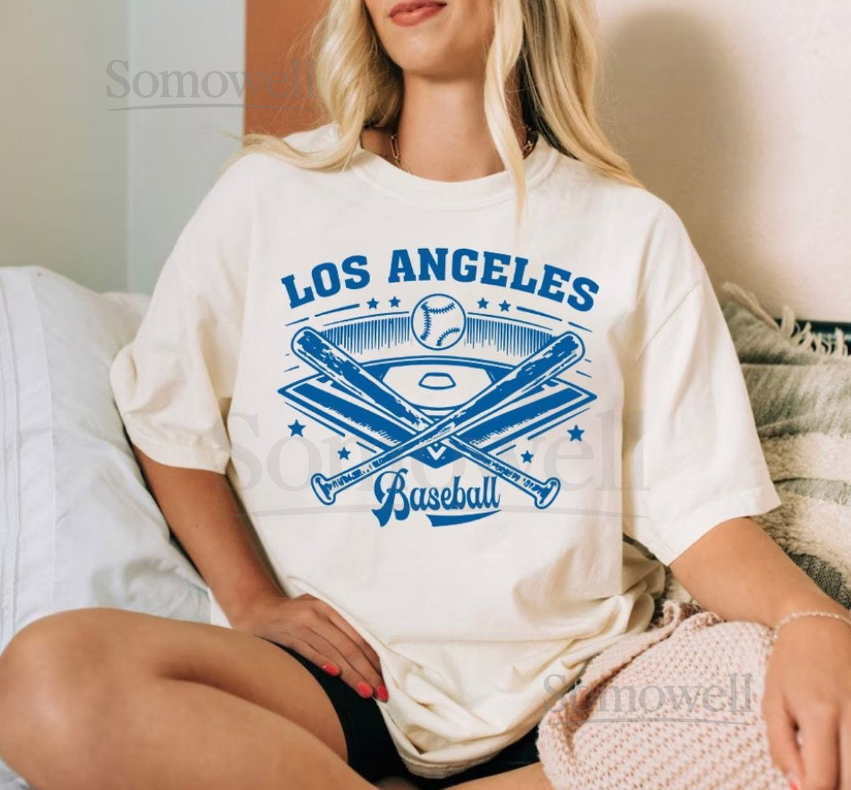 Los Angeles Baseball Comfort Color Vintage Style Unisex Tshirt Los Angeles Baseball Gameday Retro 90s Shirt LA Sports Shirt Gift For Fans_590
