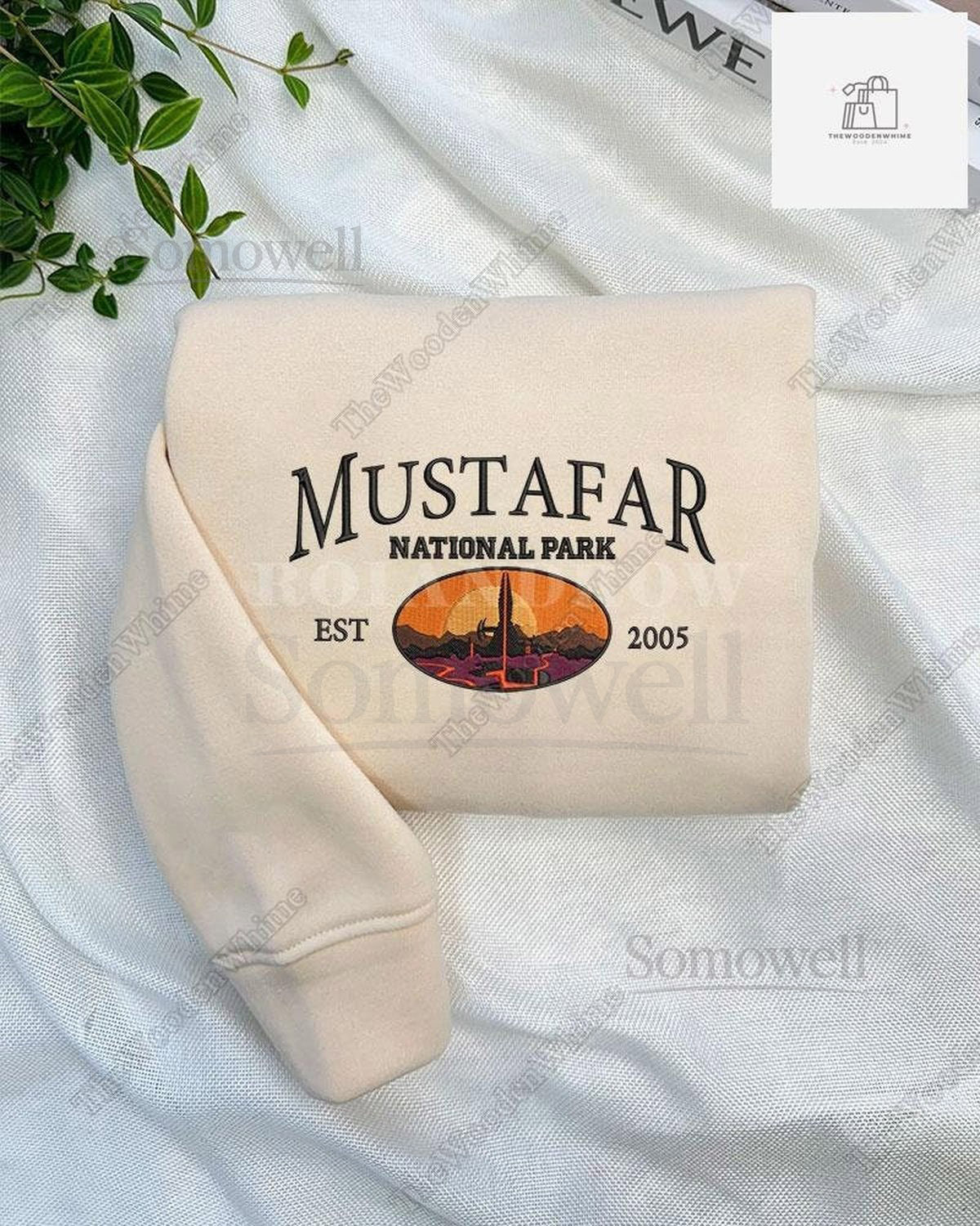 Mustafar National Park Embroidered Shirt Star Wars Embroidered Sweatshirt Star Wars Embroidered Hoodie Disney Embroidered Hoodie_128