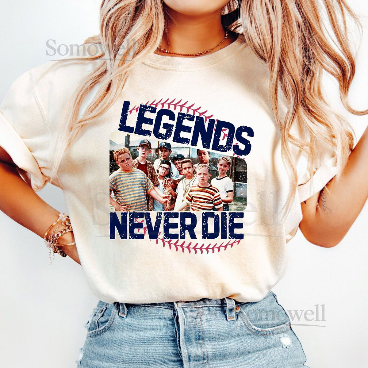 Legends Never Die Baseball Tee - Retro Sandlot Shirt_571