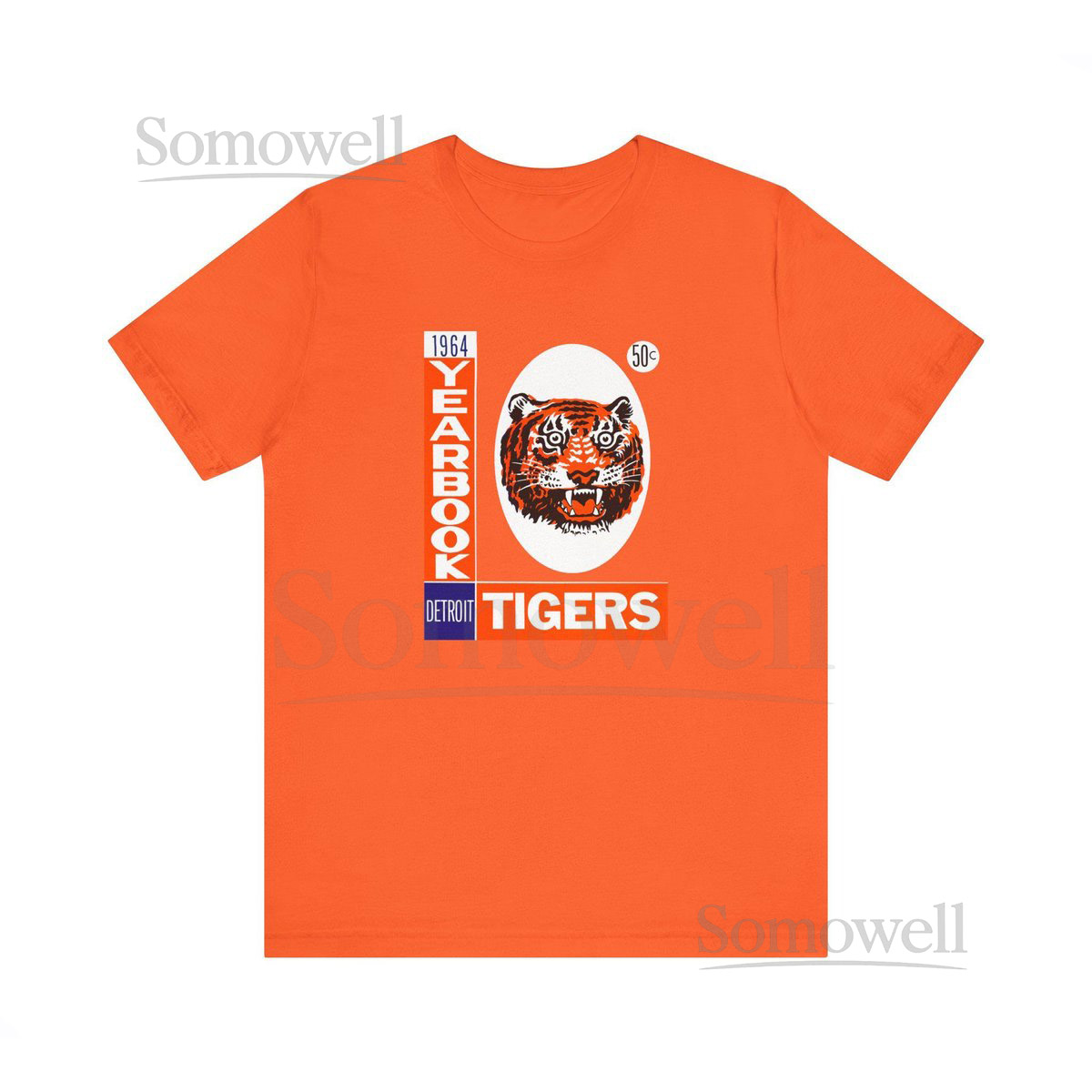 1964 Vintage Detroit Tigers Baseball Yearbook Cover - Unisex Jersey Short Sleeve Tee_3