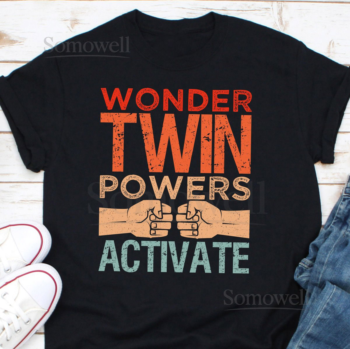 Wonder Twin Powers Activate Shirt Twins Shirt Wonder Twins Shirt Super Heroes Shirt Gift For Twin Girls Gift For Twin Boys Twins Gift_956