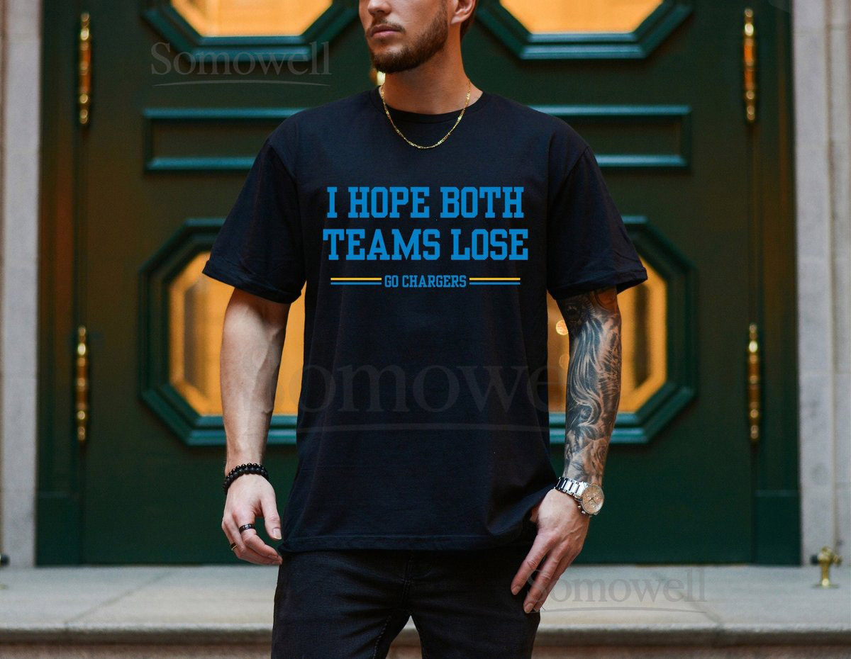 I Hope Both Teams Lose - Chargers Unisex Softstyle T-Shirt_215