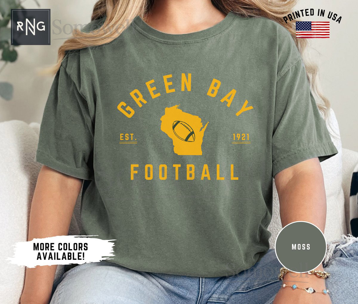 Green Bay Football Shirt Packer Football Gameday Shirt Green Bay Football Apparel Packer Fan Shirt Retro Green Bay Football Gift Idea_405