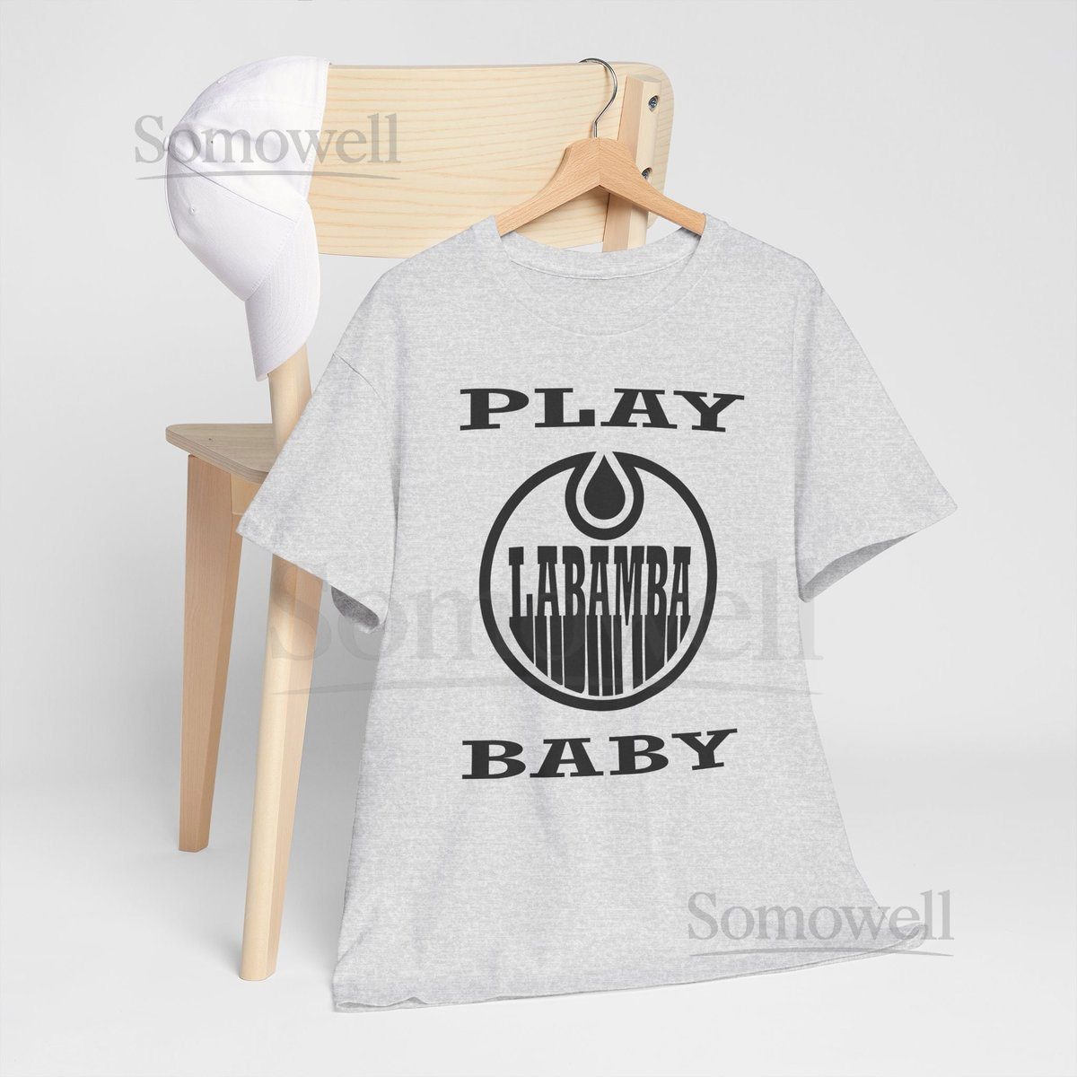 Playful La Bamba Baby Unisex Heavy Cotton Tee Vintage Oilers Hockey Fan Gift Edmonton Shirt_353