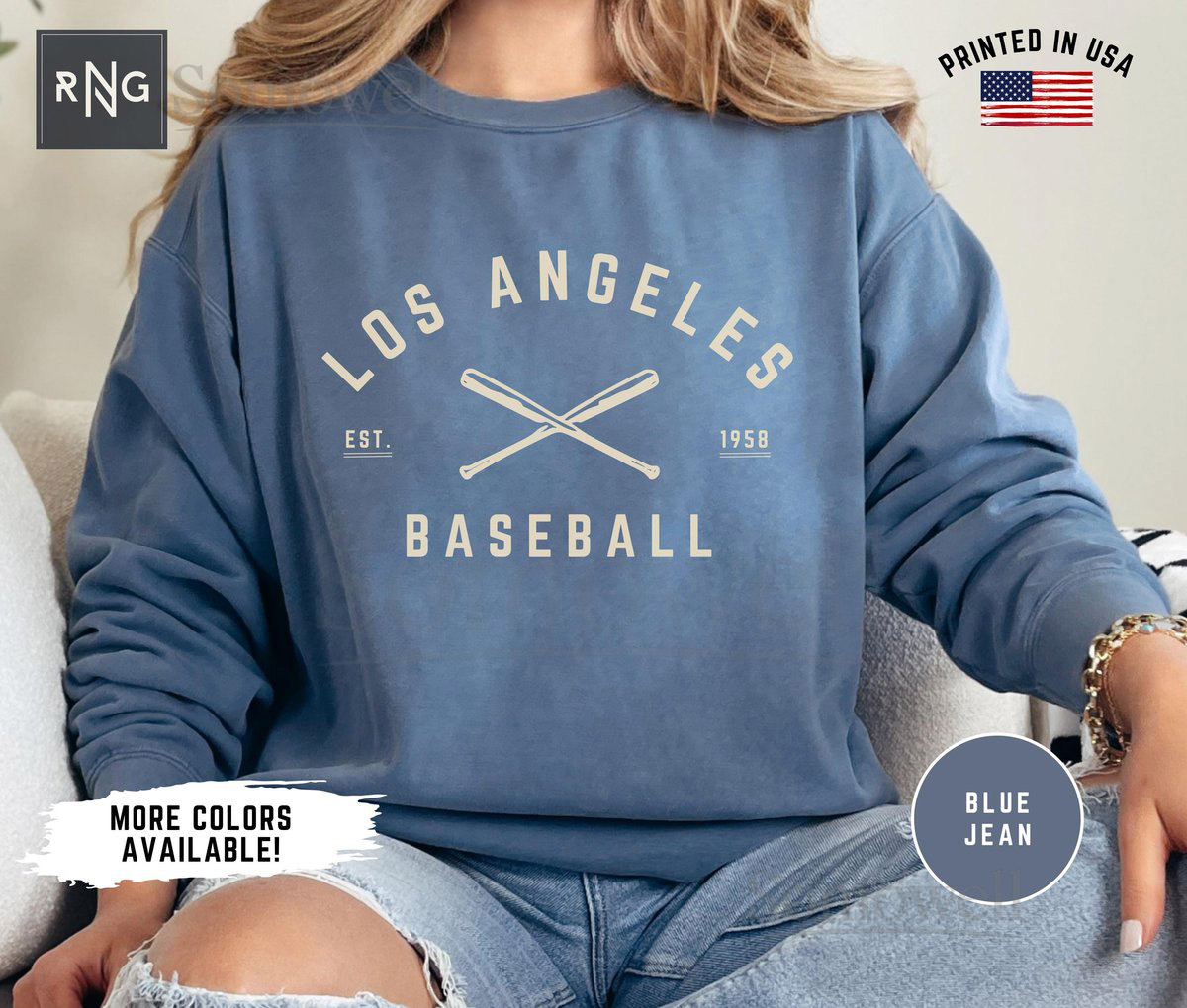 Los Angeles Baseball Sweatshirt Retro Dodges Baseball Sweatshirt Dodgers Baseball Sweatshirt Dodgers Sports Fan Apparel Los Angeles Gift_603