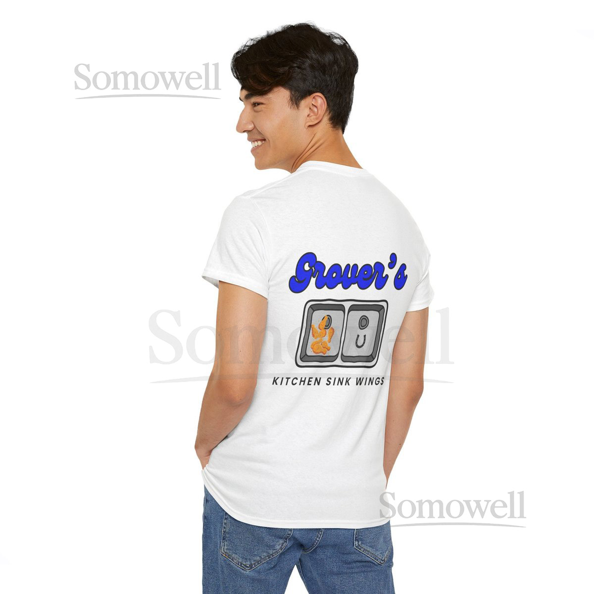 Colts quotGrover's Kitchen Sink Wingsquot Gildan T-Shirt India_50