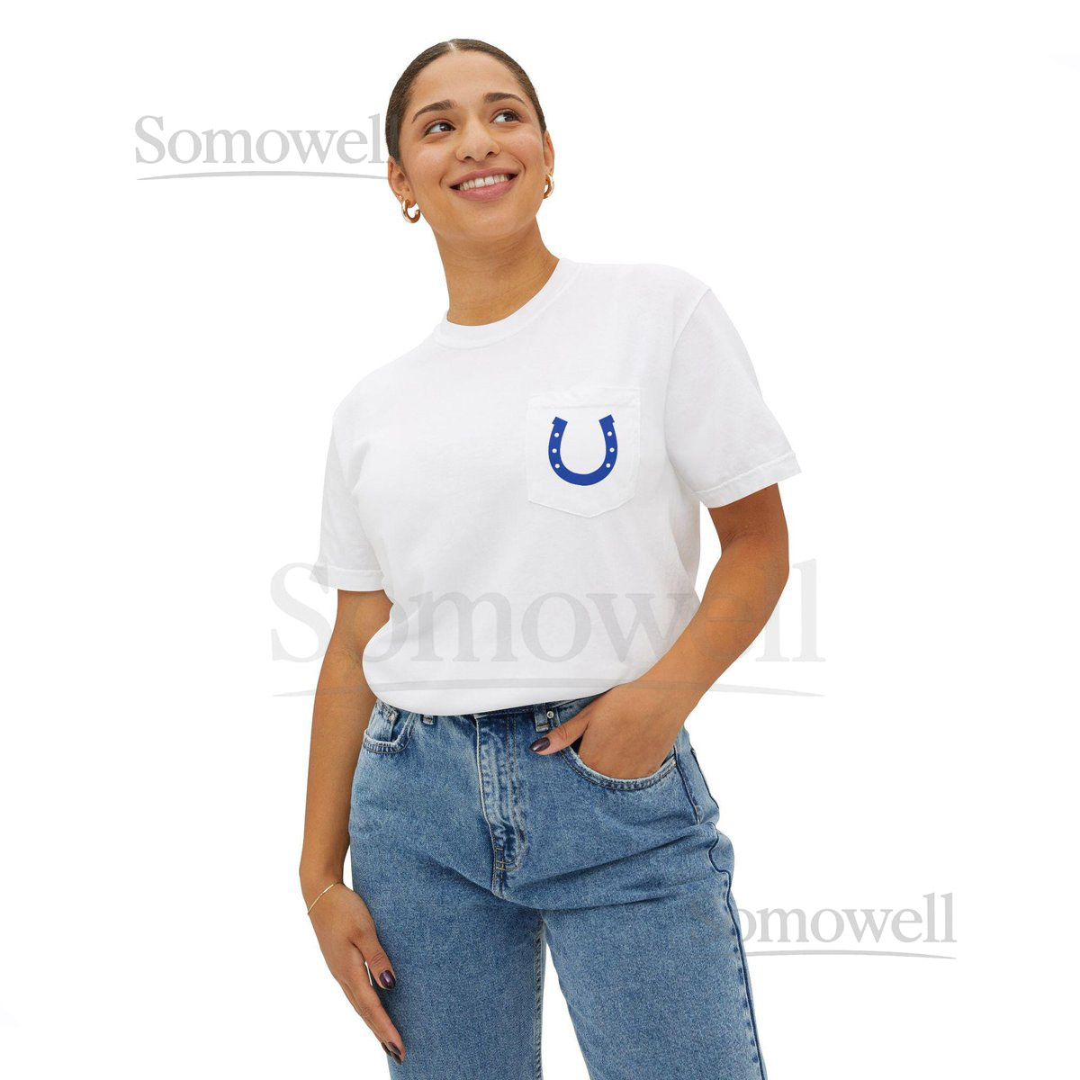 Colts quotGrover's Kitchen Sink Wingsquot Comfort Colors Pocket T-Shirt India_49