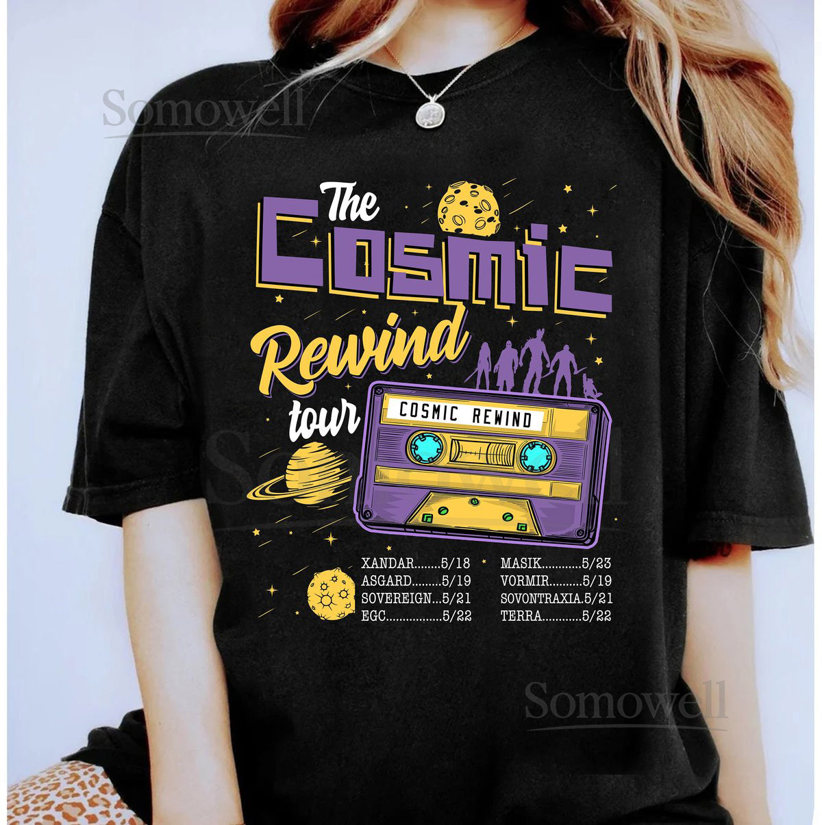 The Cosmic Rewind Tour Cassette Shirt Guardians of The Galaxy Shirt Disneyland Family Matching Shirt Marvel Comic Shirt Disneyland Park_237