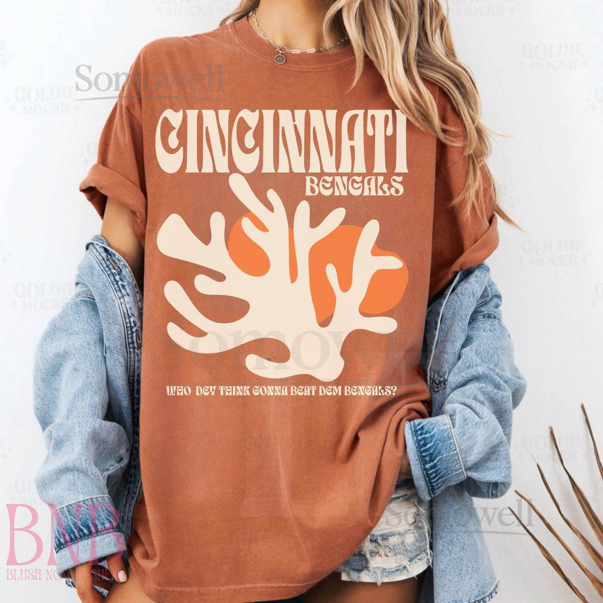 Cincinnati Football Almafi Aesthetic Game Day Tee Comfort Colors Bengals Shirt_516