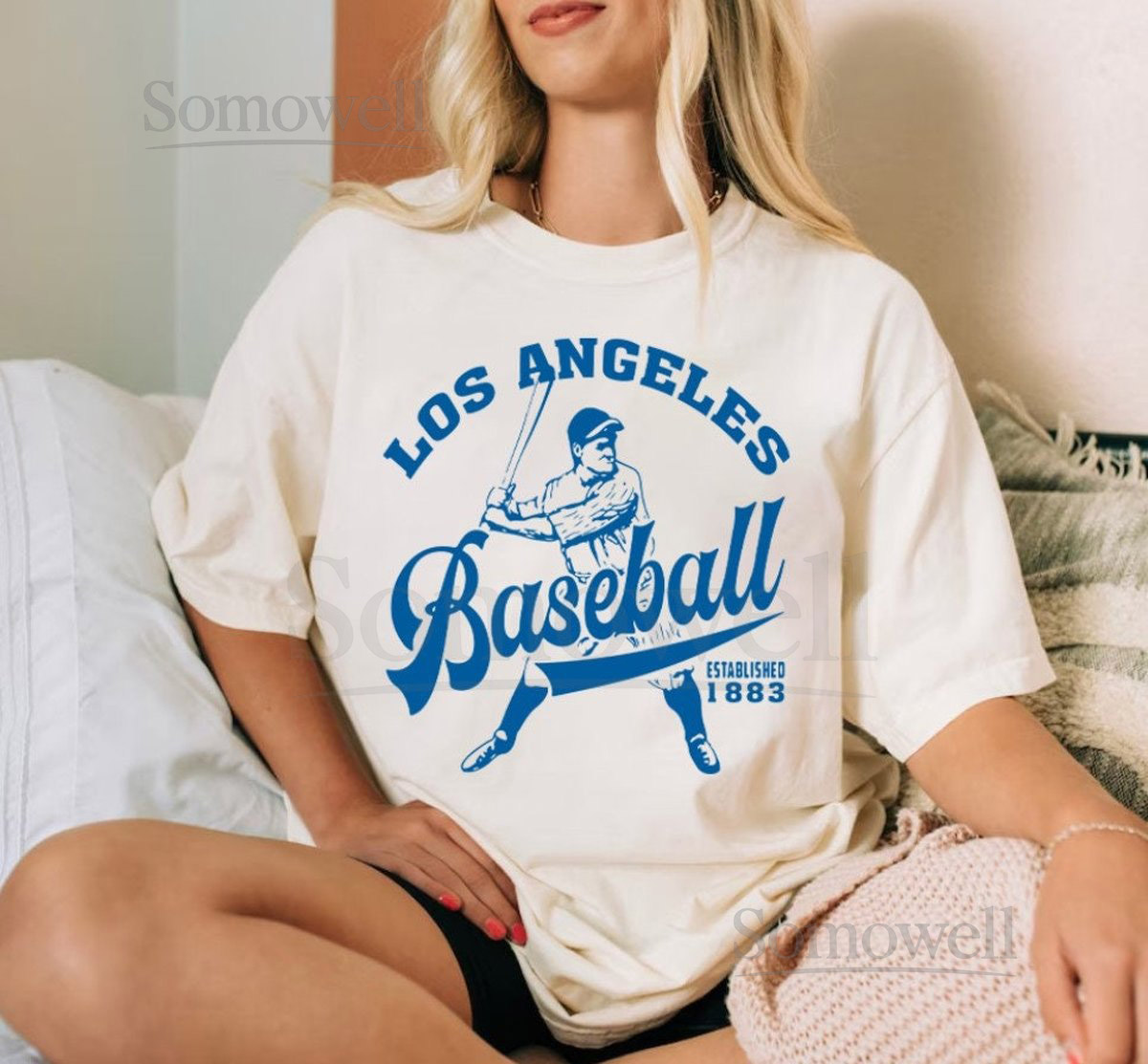 Los Angeles Baseball Vintage Est 1883 Comfort Color Unisex Tshirt Los Angeles Baseball Gameday Shirt LA Sports Shirt American Baseball_610