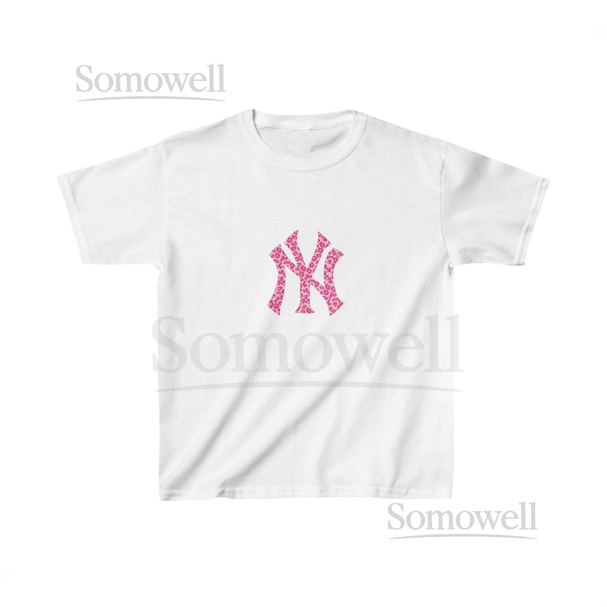 New York Yankees Pink Leopard Print Baby Tee Y2K Baby Tee 90s Baby Tee Graphic Shirt Crop Coquette Vintage Design_29