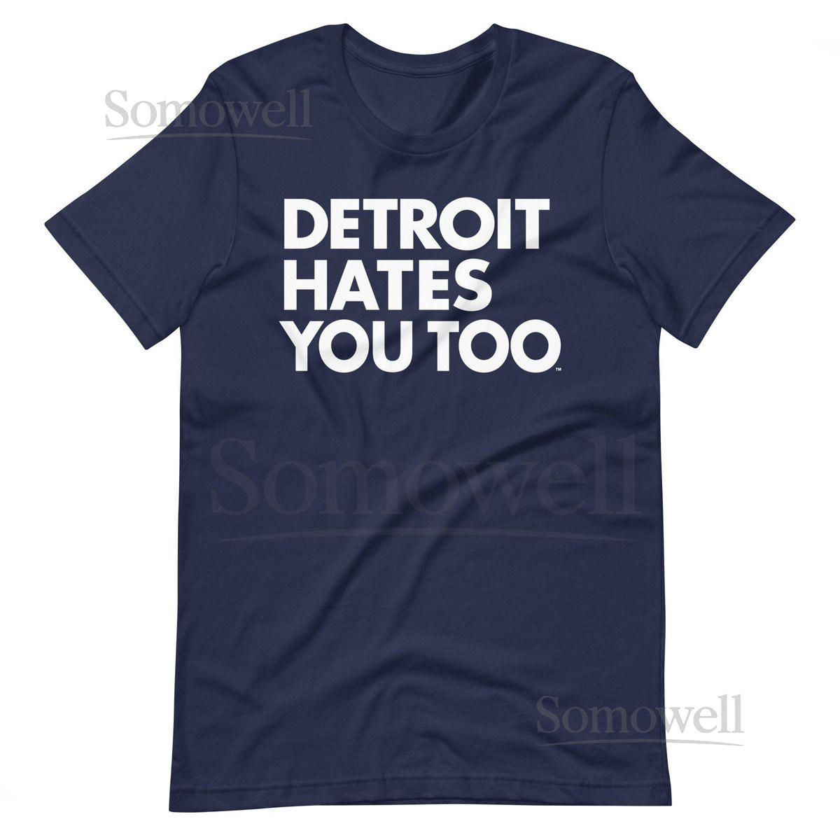 Detroit Hates You Too Michigan Hates You Too Sports Apparel T-Shirts Hoodies Classic Navy Tigers_172