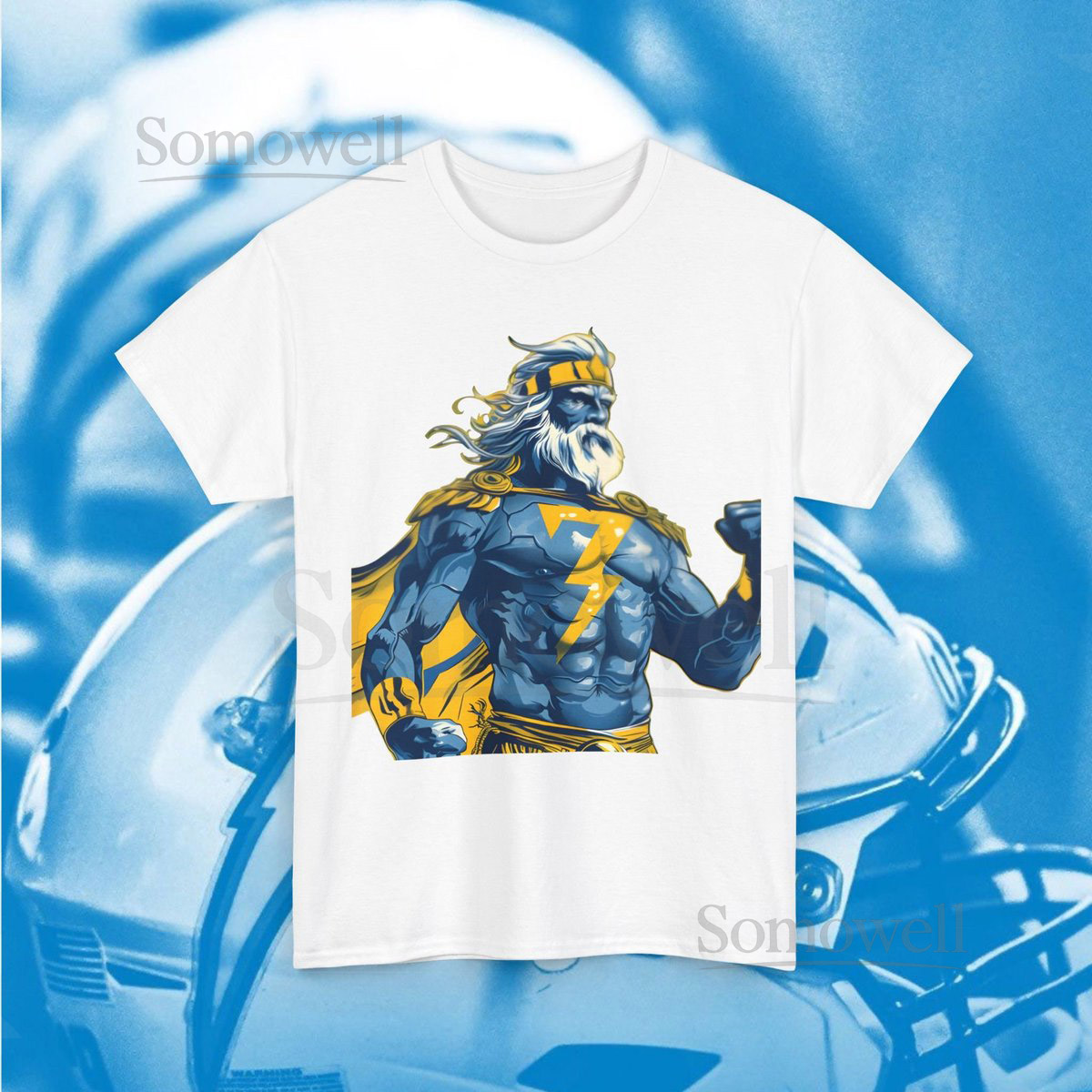 Chargers Mascot Football Greek God T Shirt Los Angeles Fan Jersey Game Day Apparel Greek Mythology Gift Chargers Tee for His and Her_55