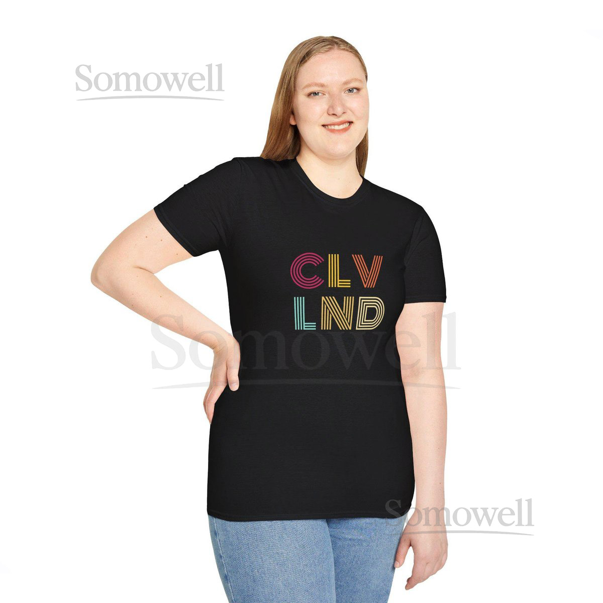 Retro CLV LND Tee Unisex Graphic Shirt for Cleveland Pride Enthusiasts Natives Vintage Cleveland Apparel_94