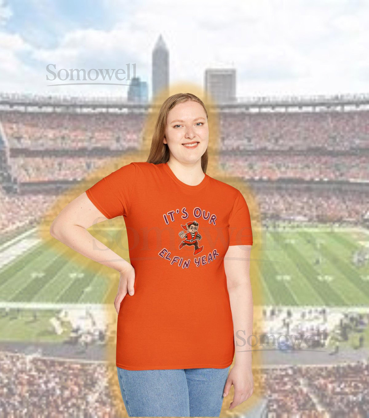 It's Our Elfin Year Tee Cleveland Browns-Themed Unisex Shirt Perfect for Browns Fans Tailgaters Sports Enthusiasts Cleveland Elves_543