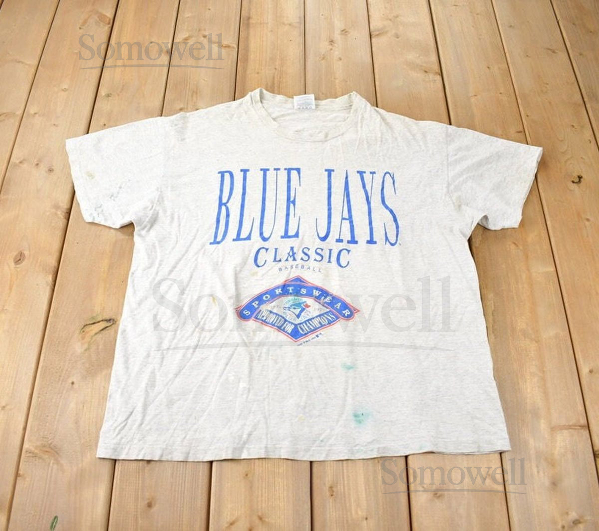 Vintage 1993 Toronto Blue Jays MLB Baseball Graphic T-Shirt Made In USA_992