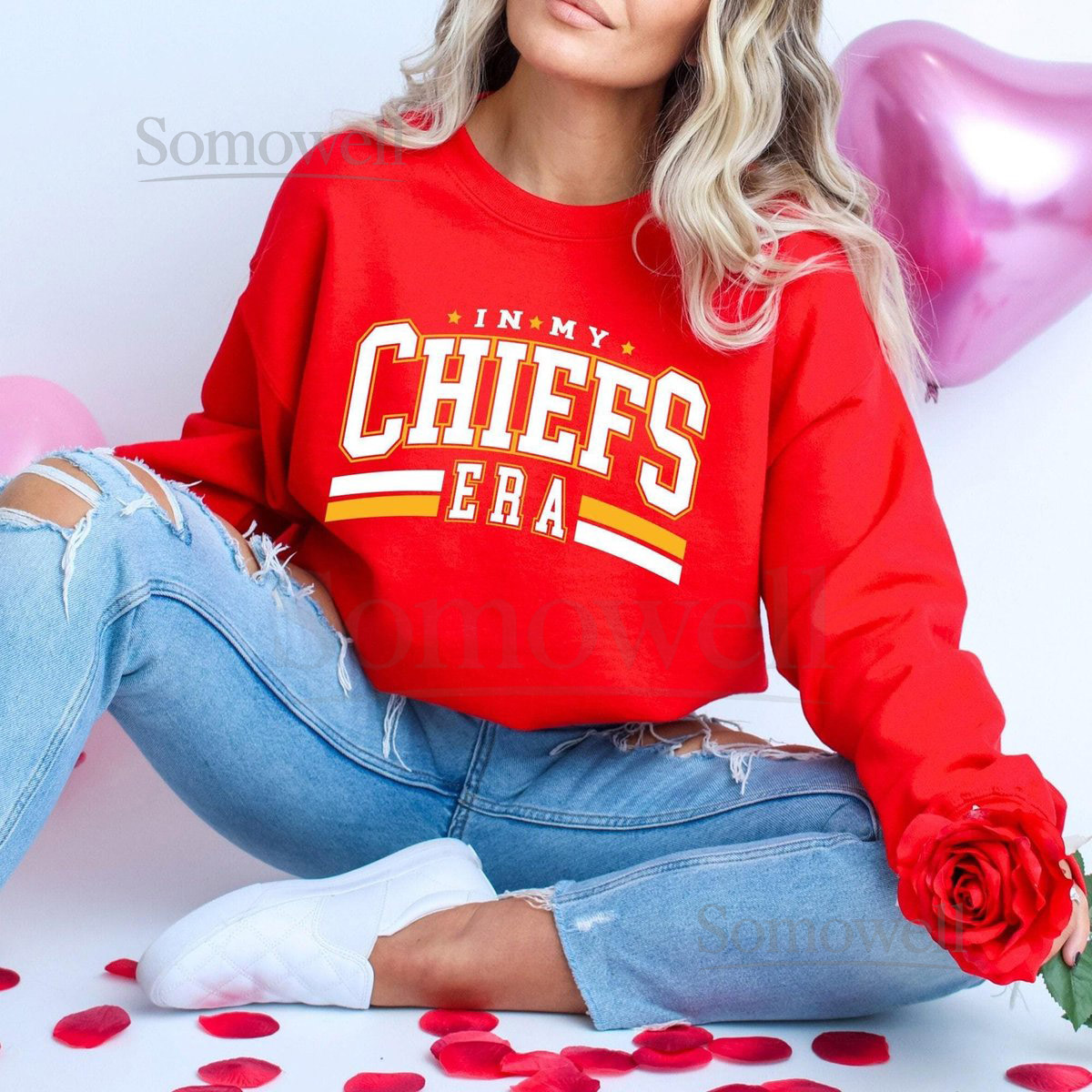 In My Chiefs Era Sweatshirt Football Chiefs Sweatshirt Football NFL Sweatshirt Football Fan Gifts Team Mascot Shirt School Spirit Shirt_27