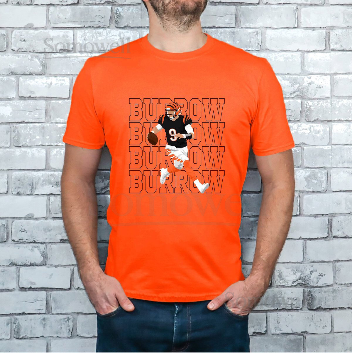 Cincinnati Bengals Joe Burrow 9 Unisex Softstyle T-Shirt_495
