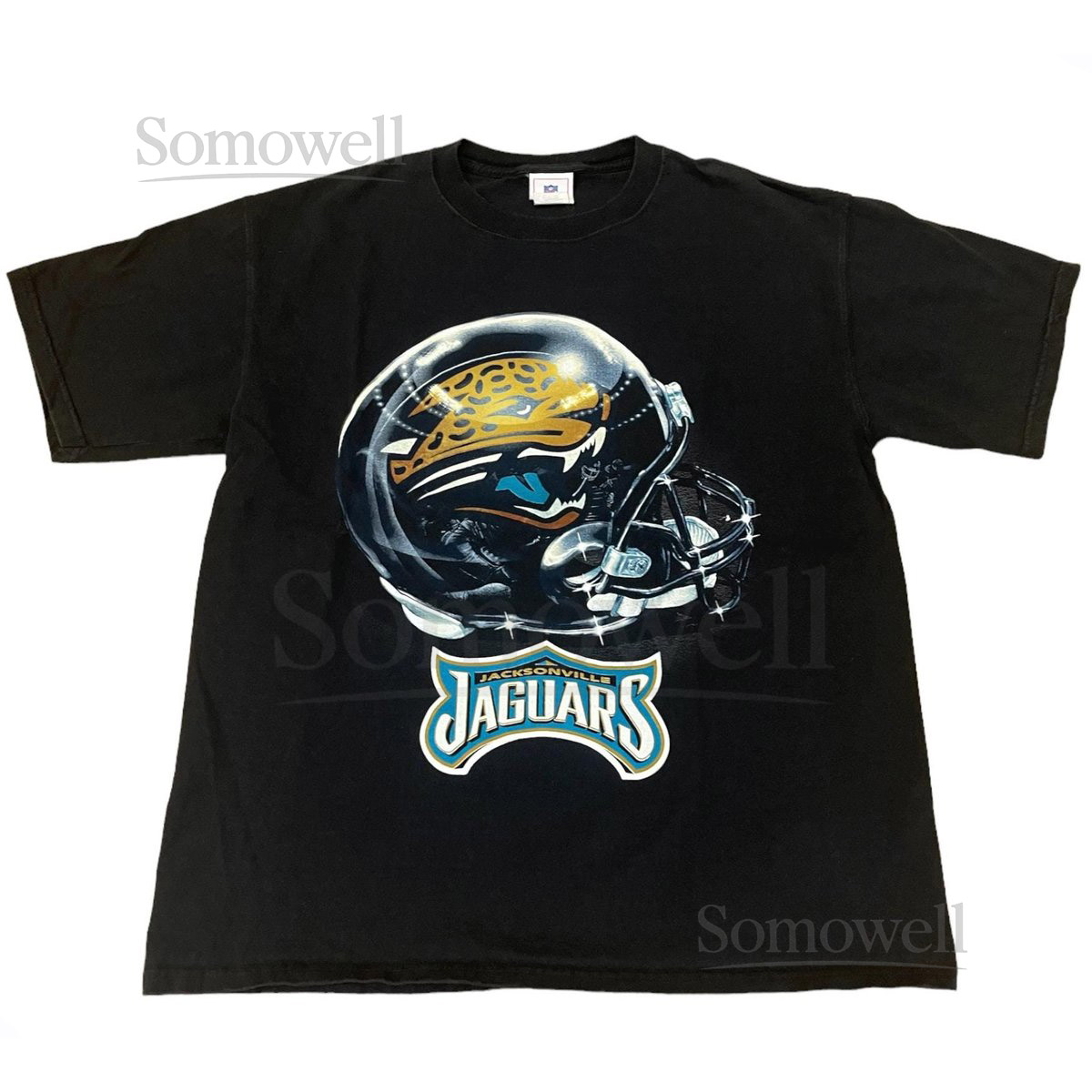 Vintage Jacksonville Jaguars Helmet T-shirt NFL Football Sz _1010