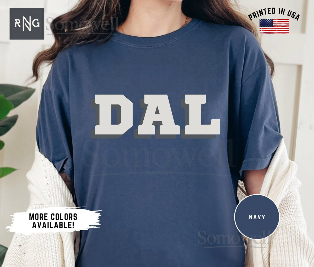 Dallas Football Shirt Retro Cowboys Fan Apparel_237