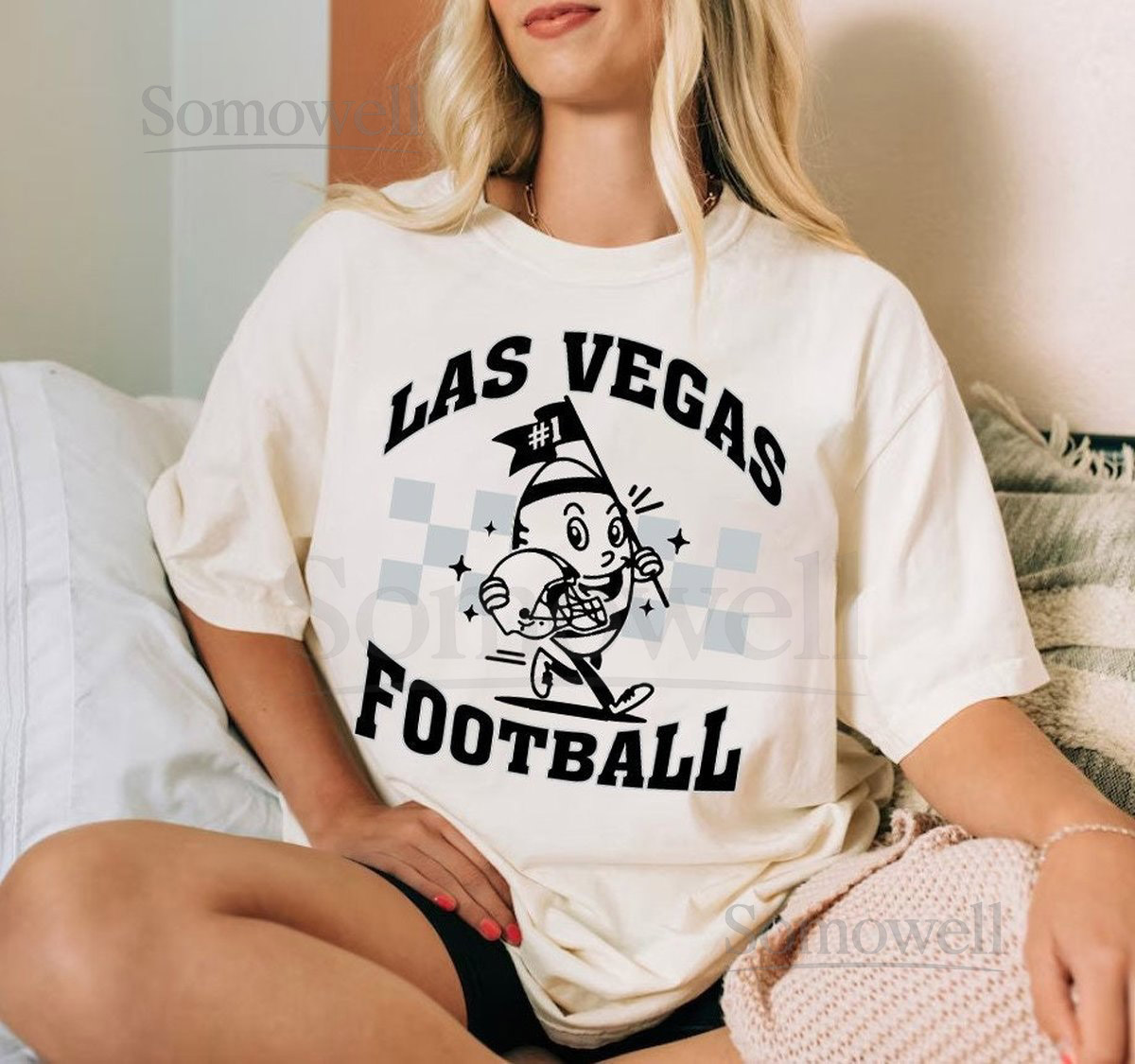Las Vegas Football Cute Ball Mascot Vintage Comfort Color Tshirt Go Las Vegas Football Team Shirt Football Gameday Shirt Sports Tee_450