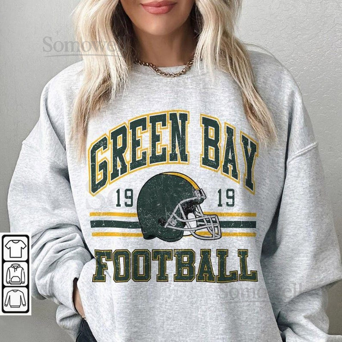 Green Bay Football Sweatshirt Green Bay Shirt Retro Style 90s Vintage Unisex Crewneck Graphic Tee Gift For Football Fan Sport_414