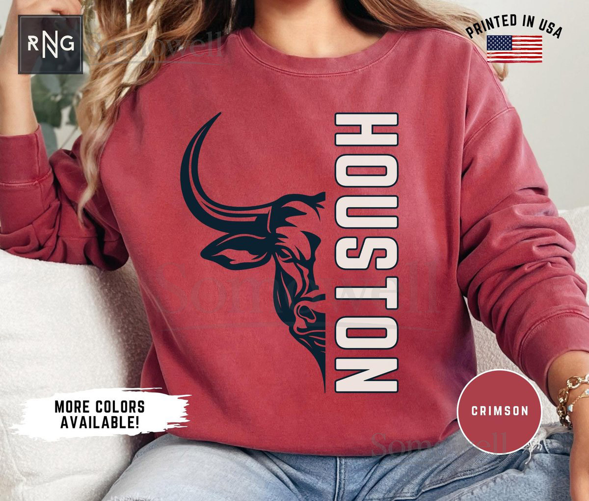 Houston Football Sweatshirt Texan Football Gameday Sweatshirt Texan Football Crewneck Retro Texan Football Apparel Texas Footbal_257