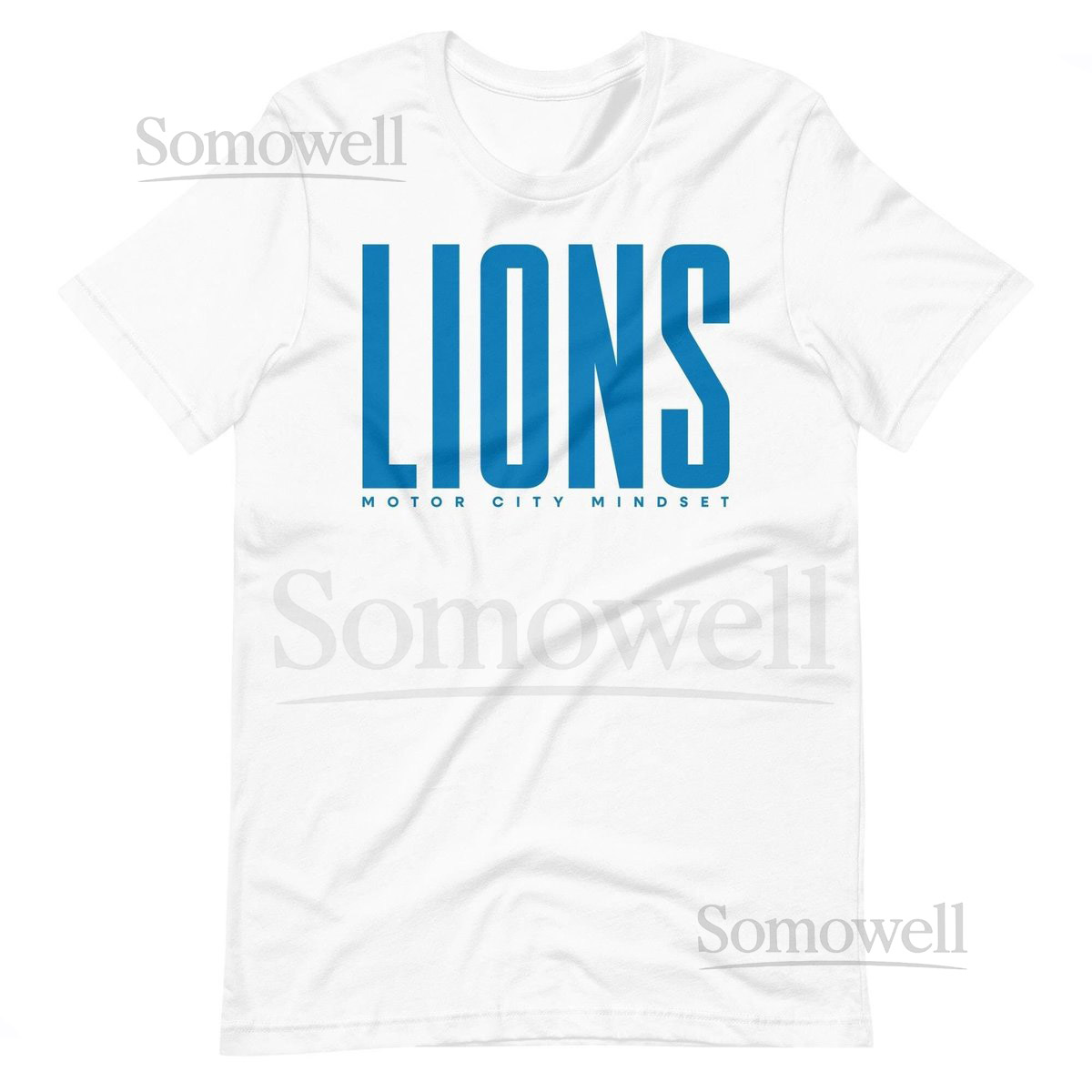 Lions T-Shirt Detroit Football Shirt Sports Apparel T-Shirts Hoodies Lions White Tee_571