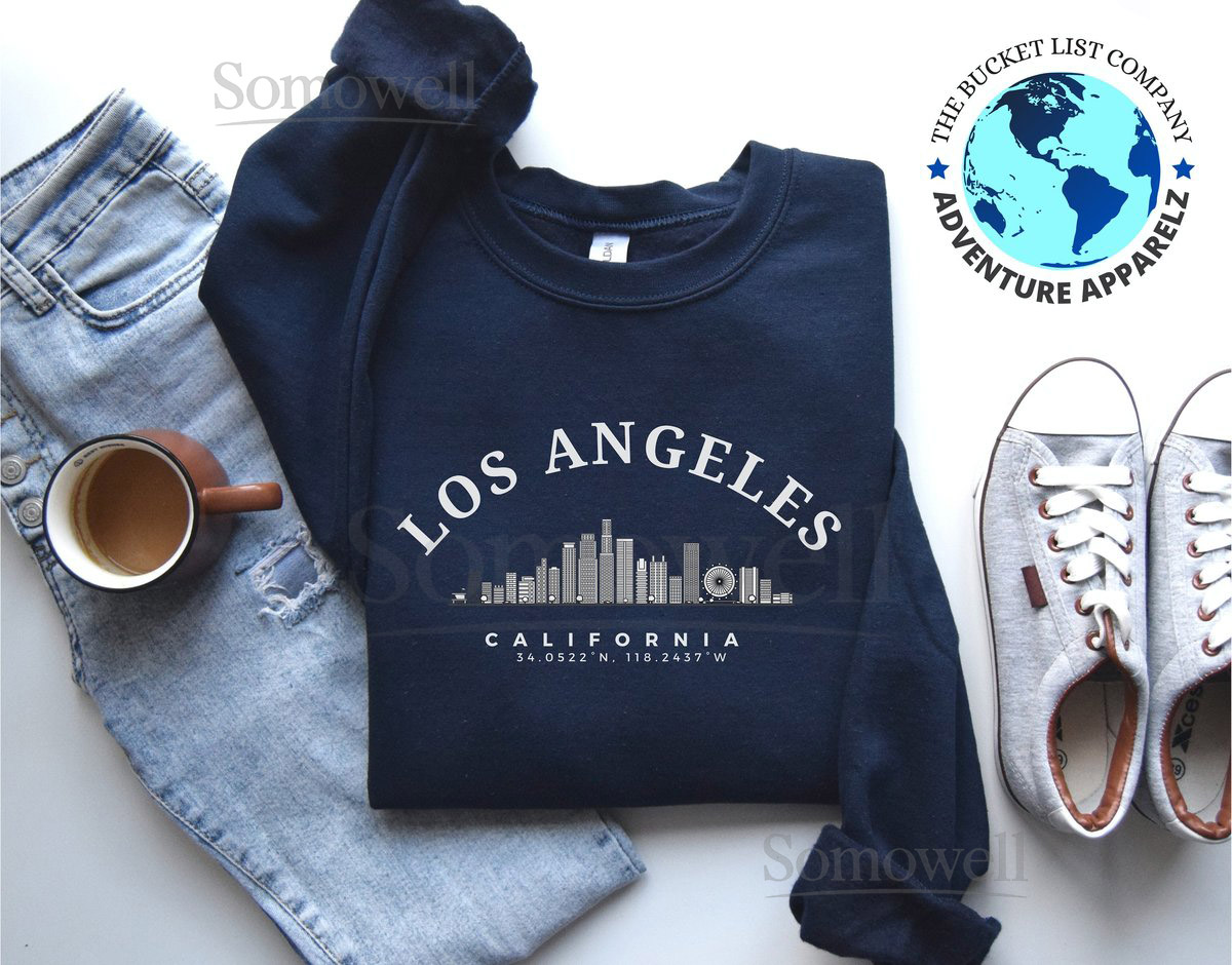 Los Angeles Sweatshirt LA Shirt Los Angeles souvenir California gift Los Angeles shirt Los Angeles Sweater LA sweatshirt_86